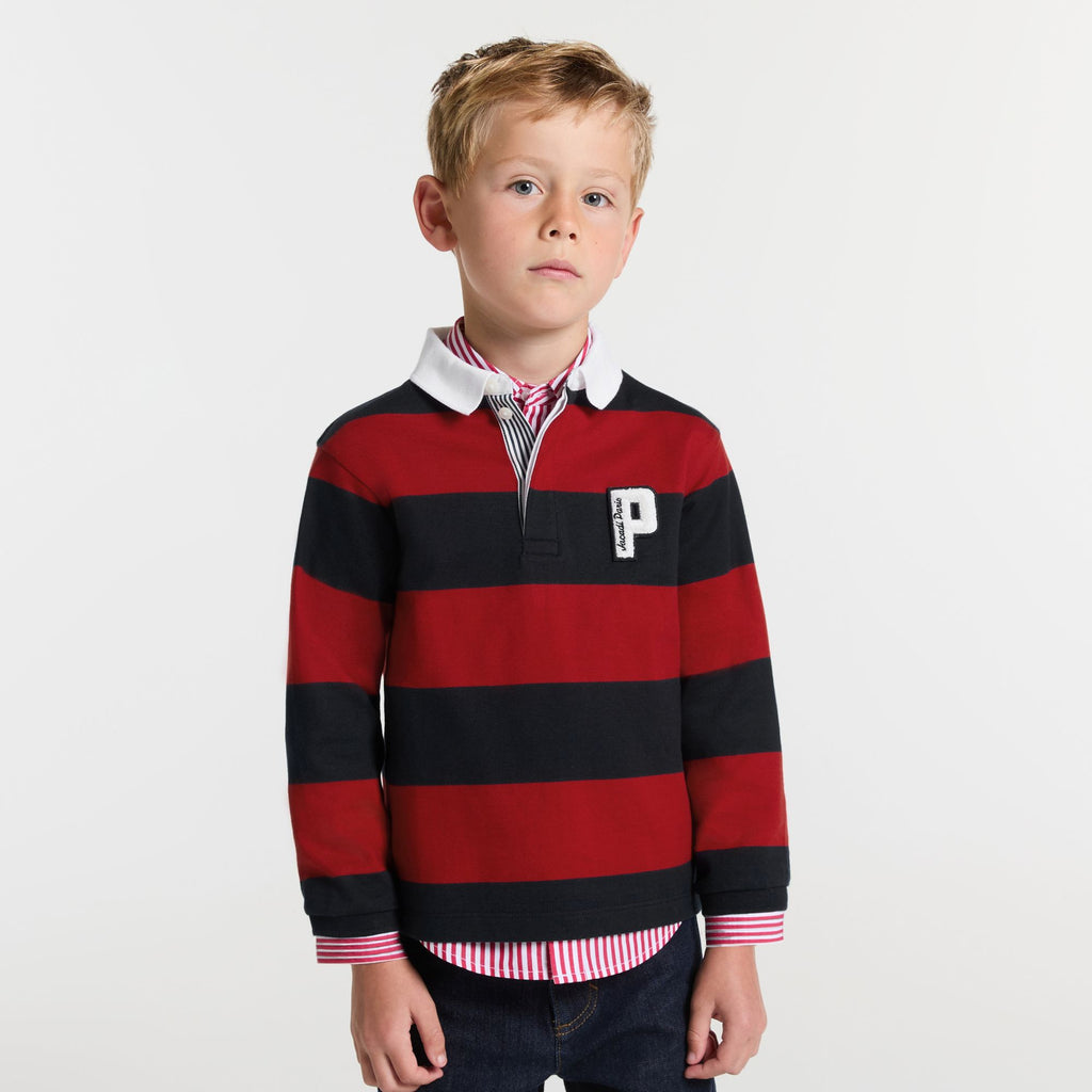 JC-TB040 - Jacadi Boy's rugby polo shirt