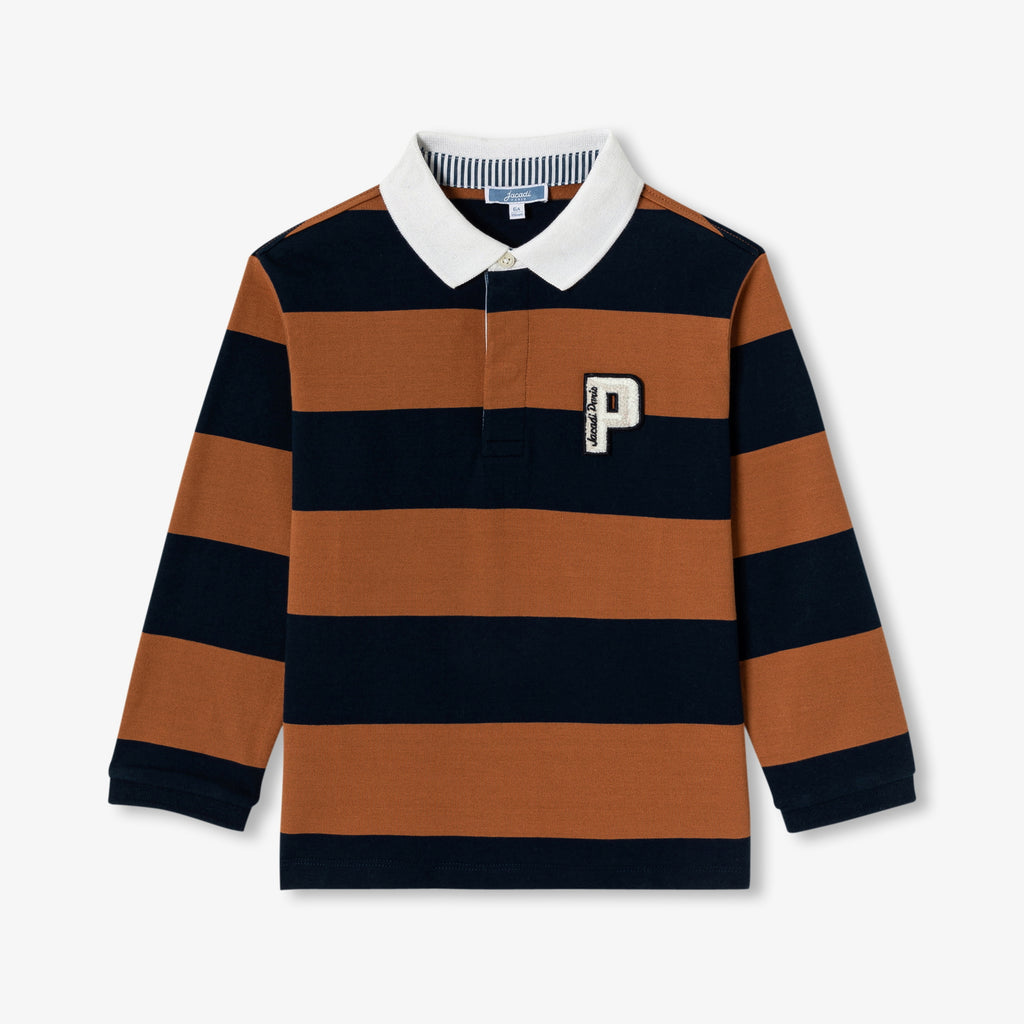JC-TB015 Jacadi Boys Rugby-Style Polo
