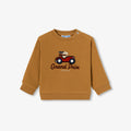 JC-NB036 Jacadi Fleece Sweatshirt for Baby Boy (Cognac)