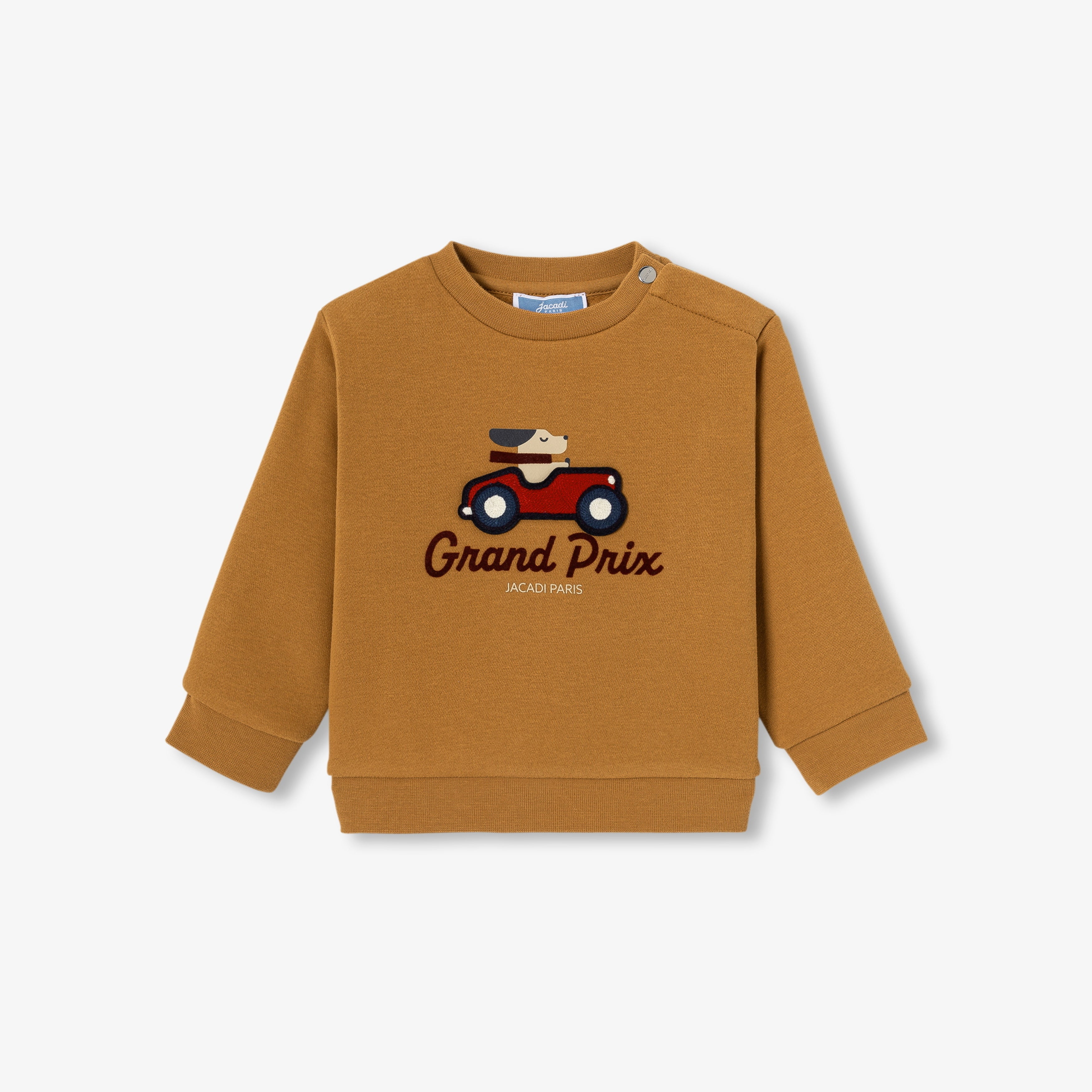 JC-NB036 Jacadi Fleece Sweatshirt for Baby Boy (Cognac)