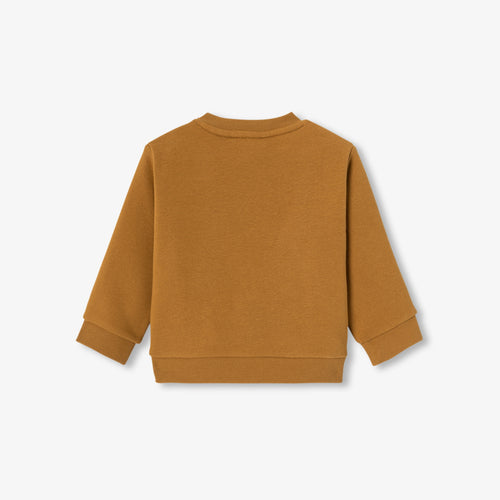 JC-NB036 Jacadi Fleece Sweatshirt for Baby Boy (Cognac)