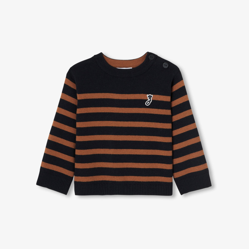 JC-NB038 - Jacadi Baby Boy Breton Stripe Sweater