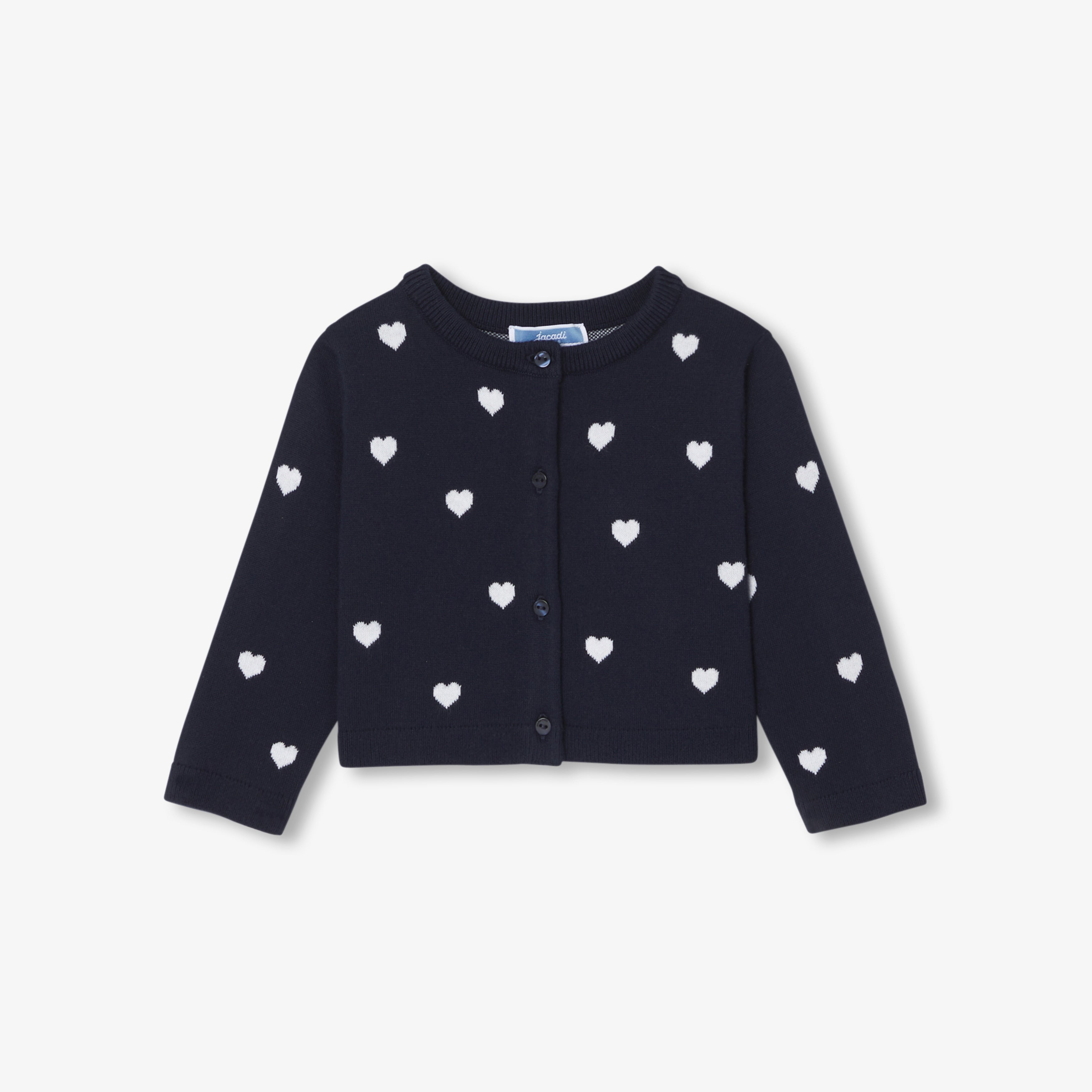 JC-NG113 - Jacadi Baby girl cotton cardigan