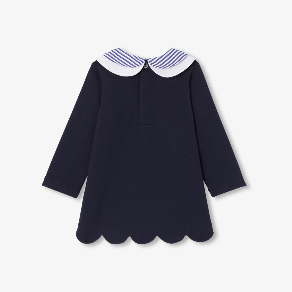 Baby girl sweatshirt dress - Navy Blue Jacadi