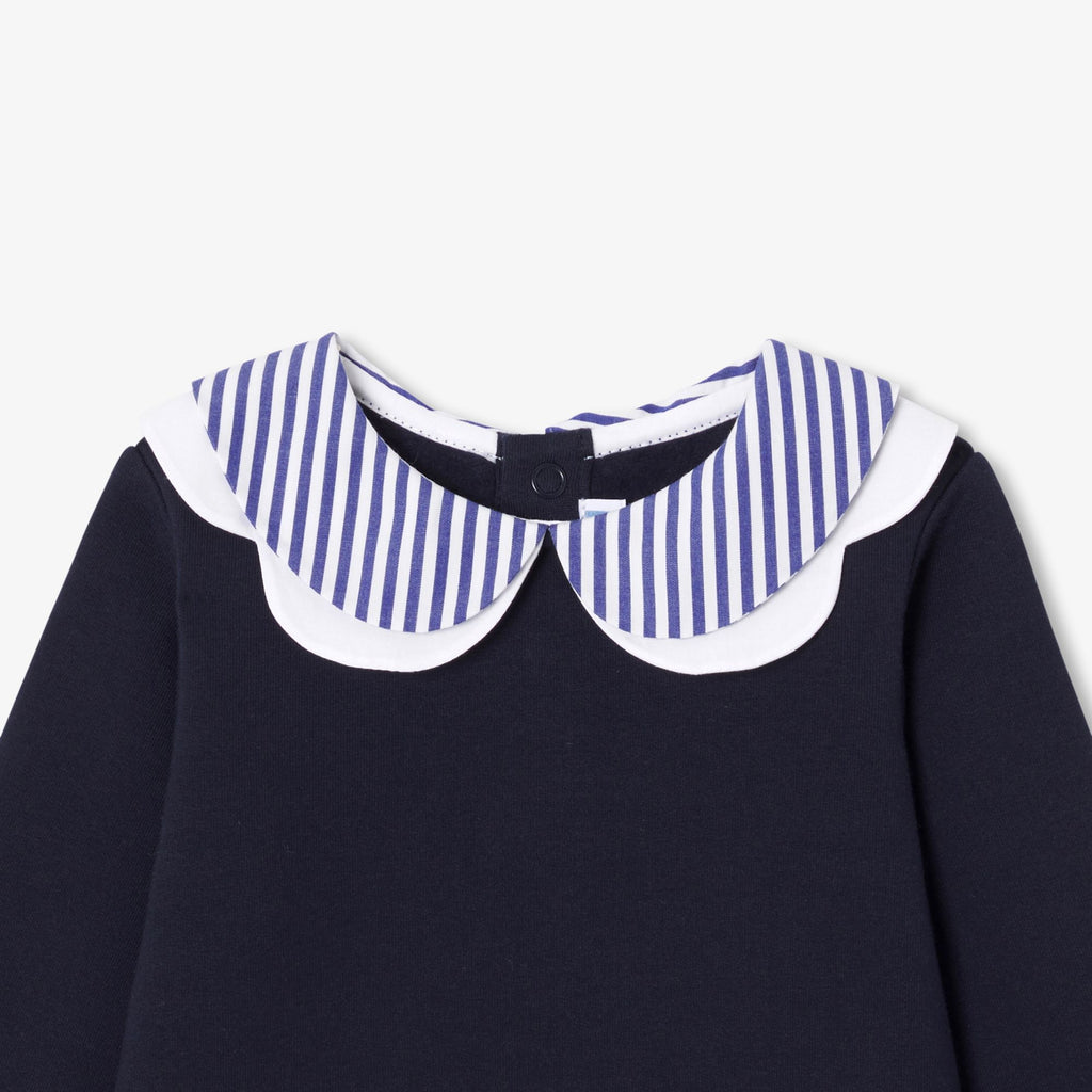 Baby girl sweatshirt dress - Navy Blue Jacadi