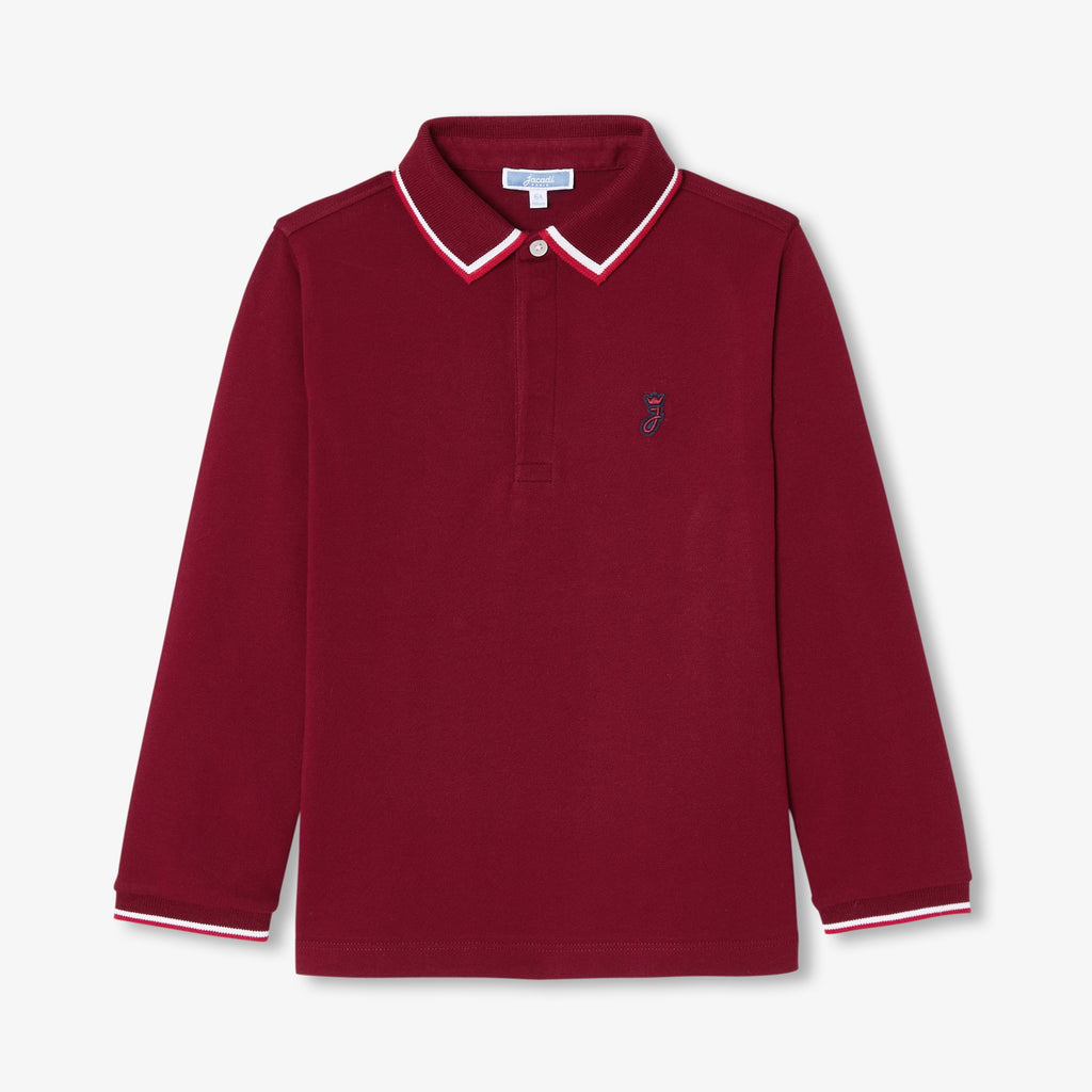 JC-TB024 - Jacadi Boy cotton polo shirt (Red)