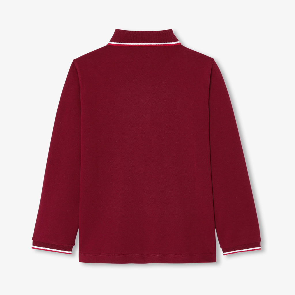 JC-TB024 - Jacadi Boy cotton polo shirt (Red)