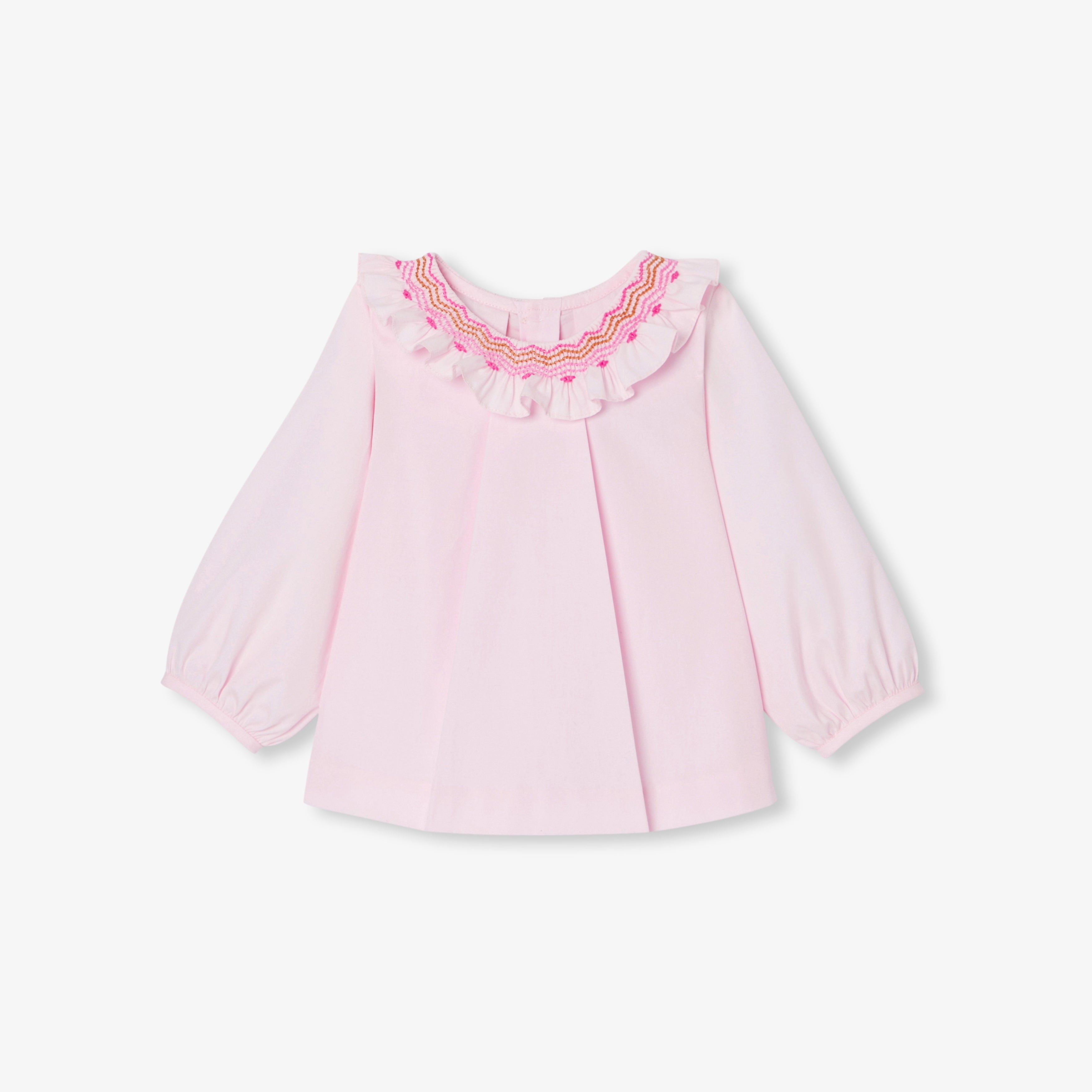 JC-NG093 - Jacadi Long-Sleeve Blouse for Baby Girls