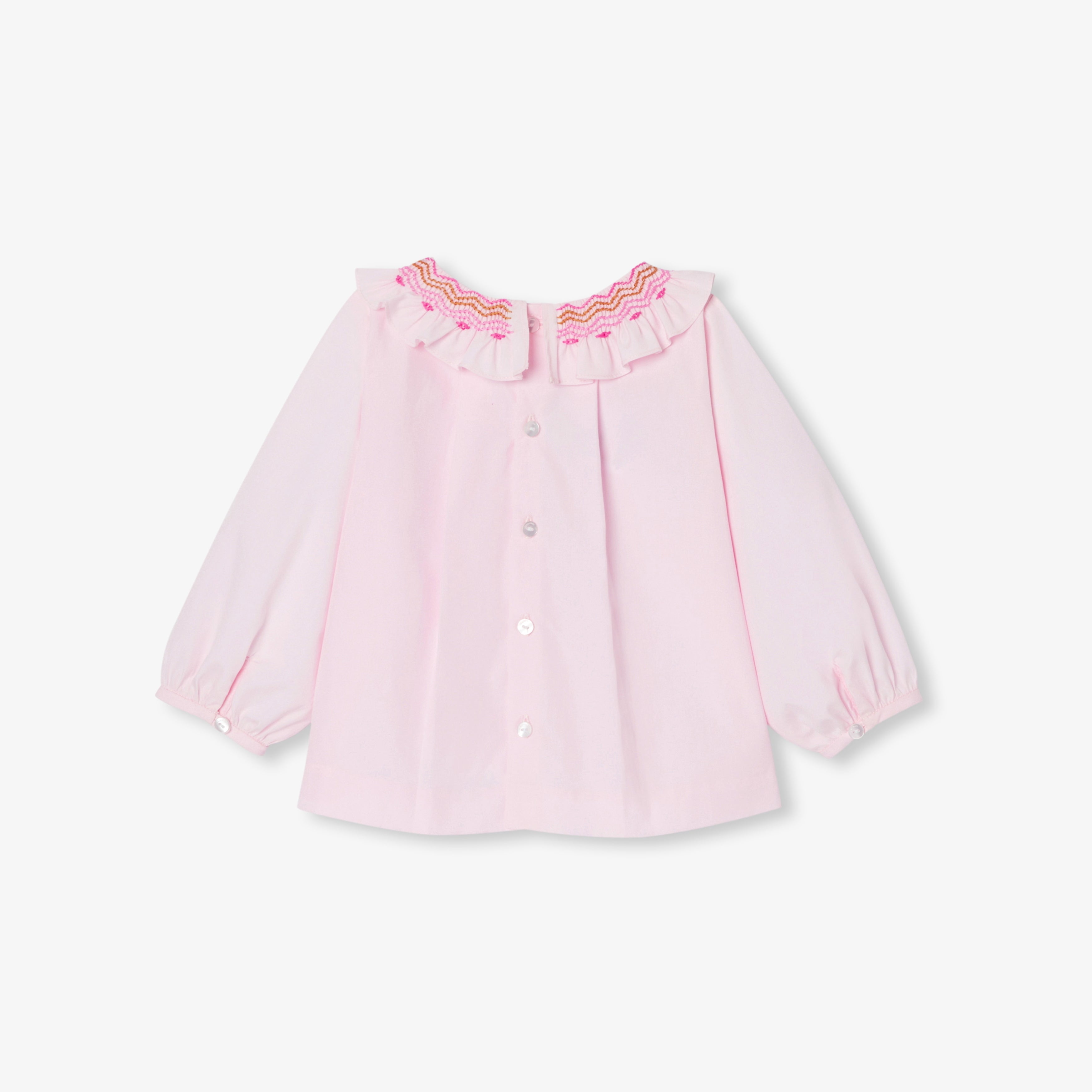 JC-NG093 - Jacadi Long-Sleeve Blouse for Baby Girls