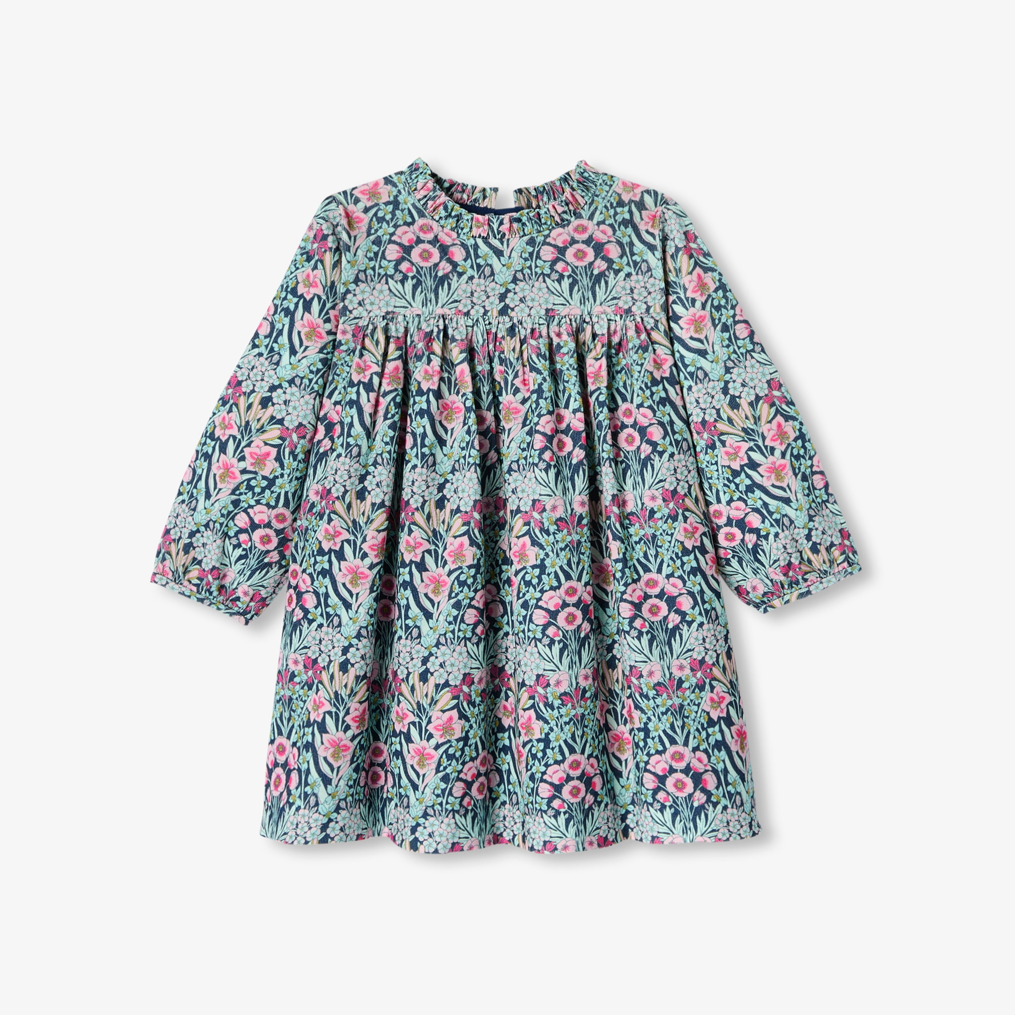 JC-NG042 Jacadi Liberty Corduroy Dress for Baby Girl