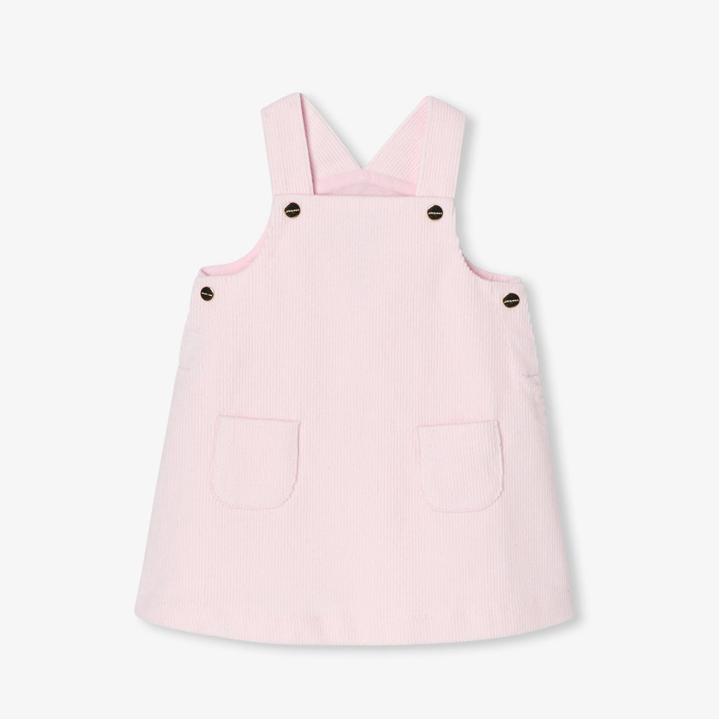 JC-NG060 Jacadi Baby Girl Velvet Pinafore Dress