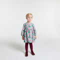 JC-NG092 - Jacadi Velvet Dress for Baby Girls