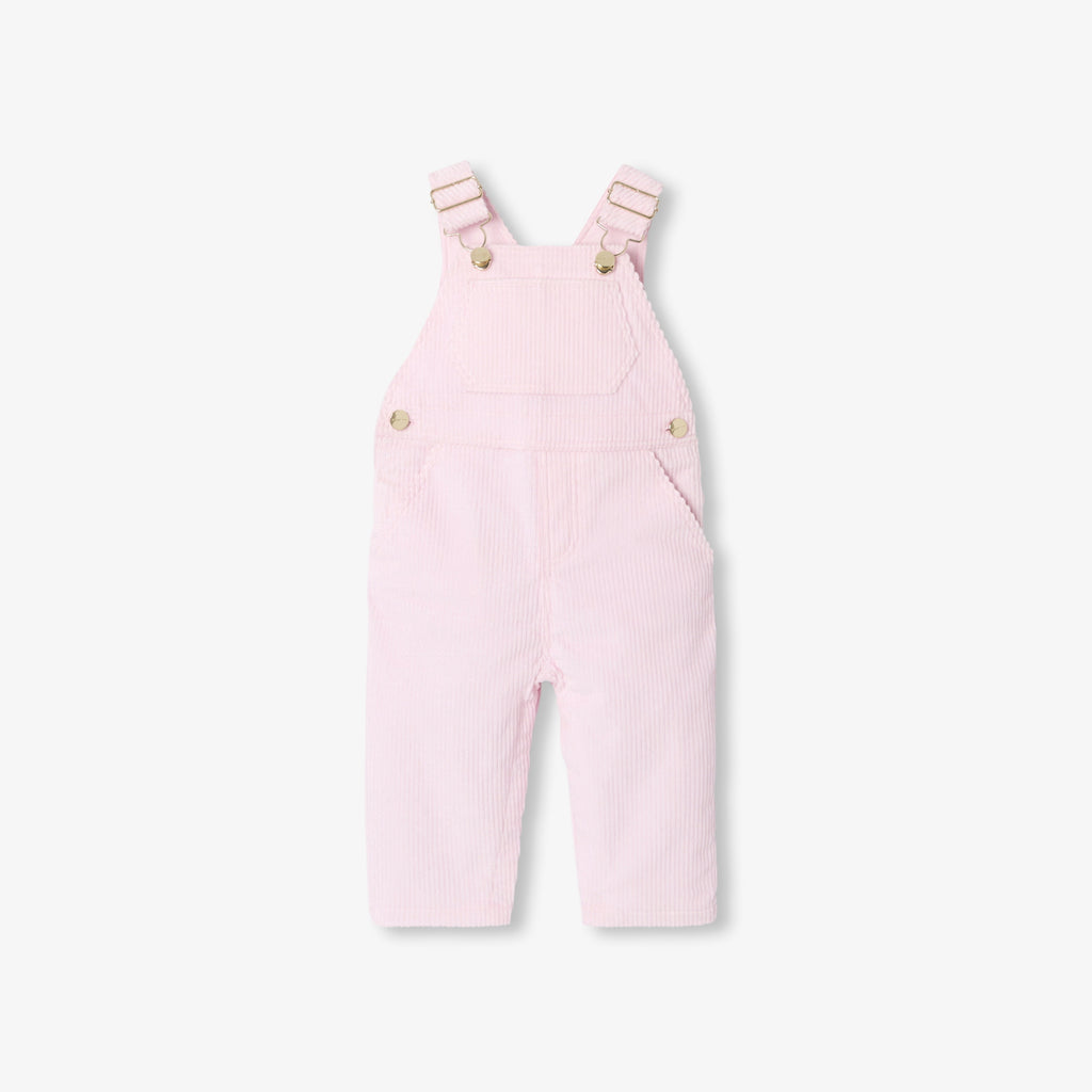 JC-NG078 Jacadi Baby girl corduroy overalls - jacadi powder pink