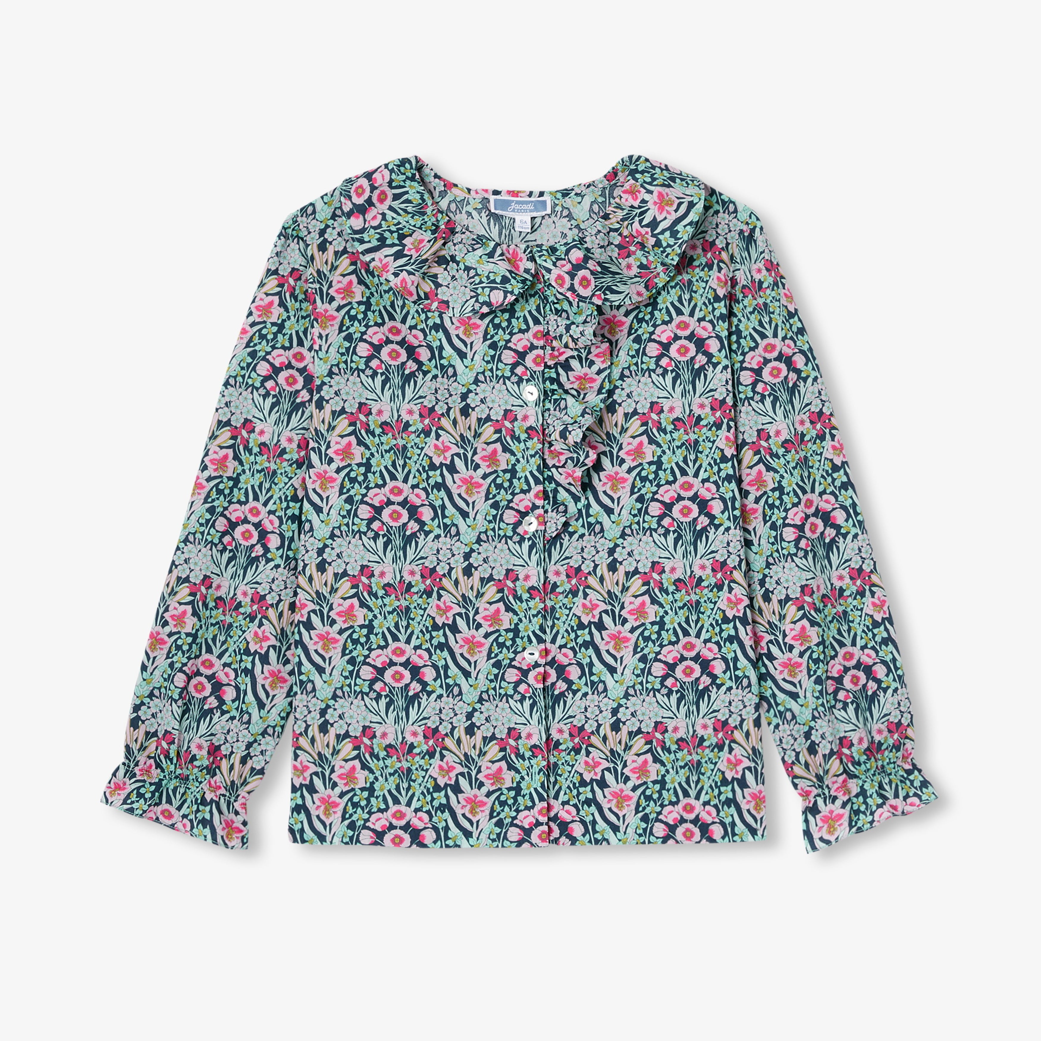 JC-TG037 Jacadi Liberty Fabric Blouse for Girls