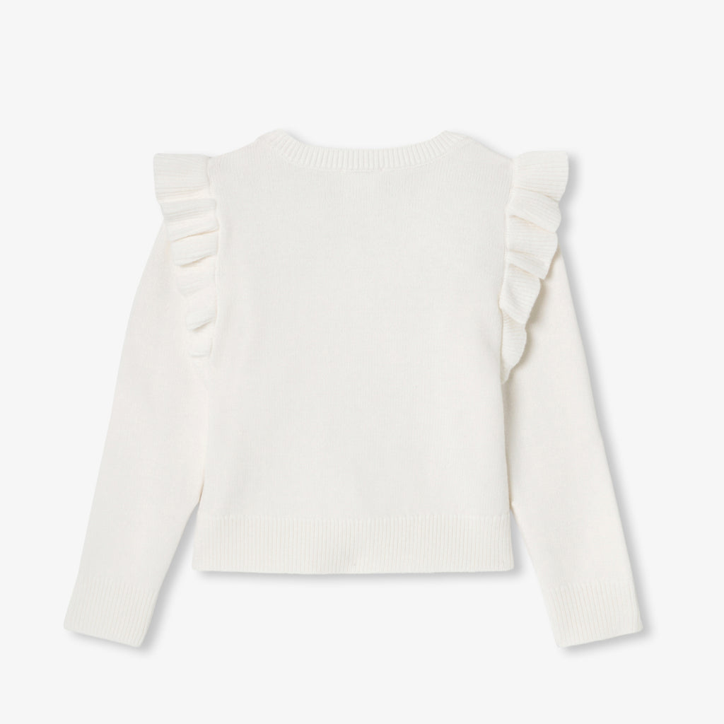 JC-TG041 Jacadi Girls Cable-Knit Wool Sweater