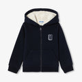 JC-TB020 Jacadi Kids' Zip-Up Sweatshirt - Navy Blue