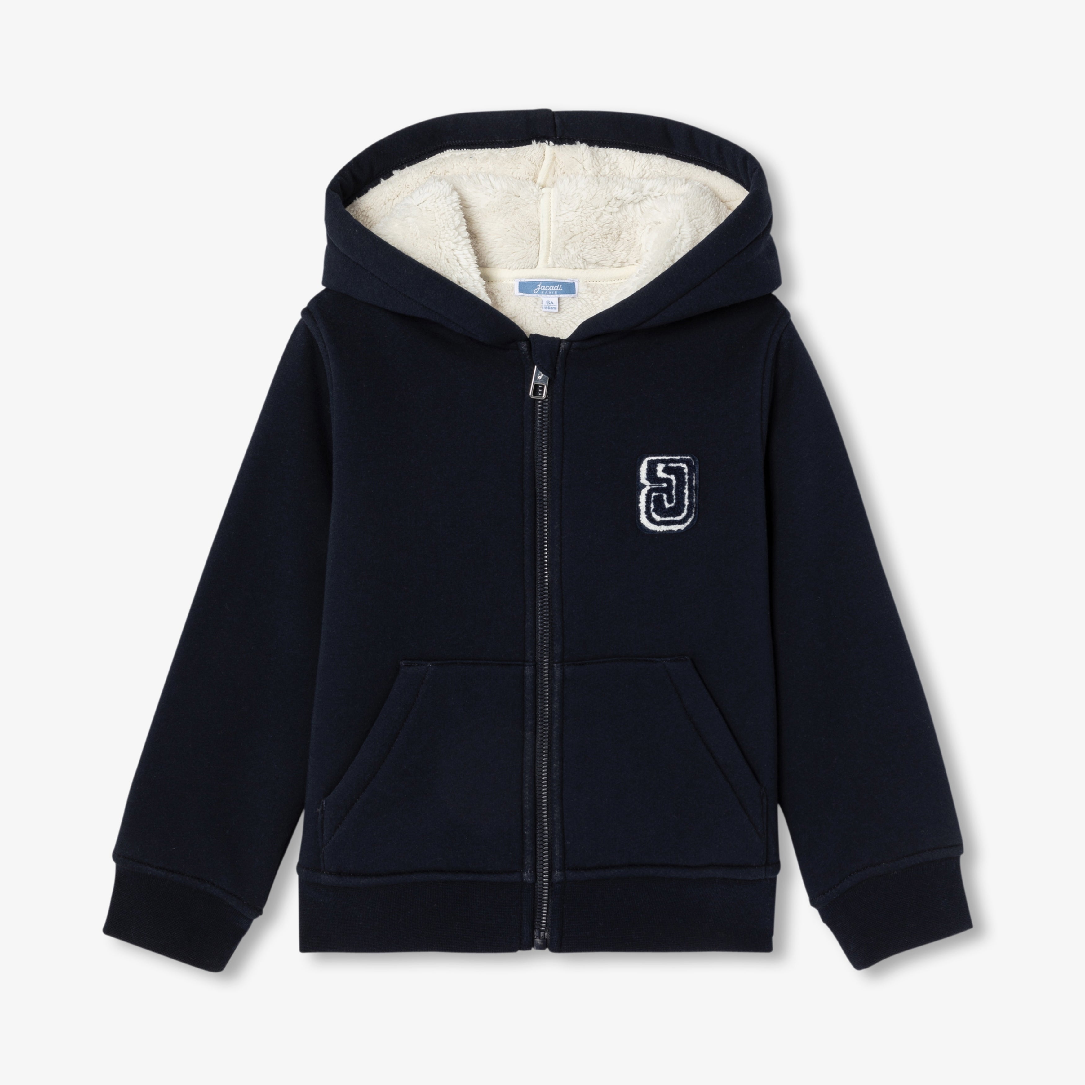 JC-TB020 Jacadi Kids' Zip-Up Sweatshirt - Navy Blue