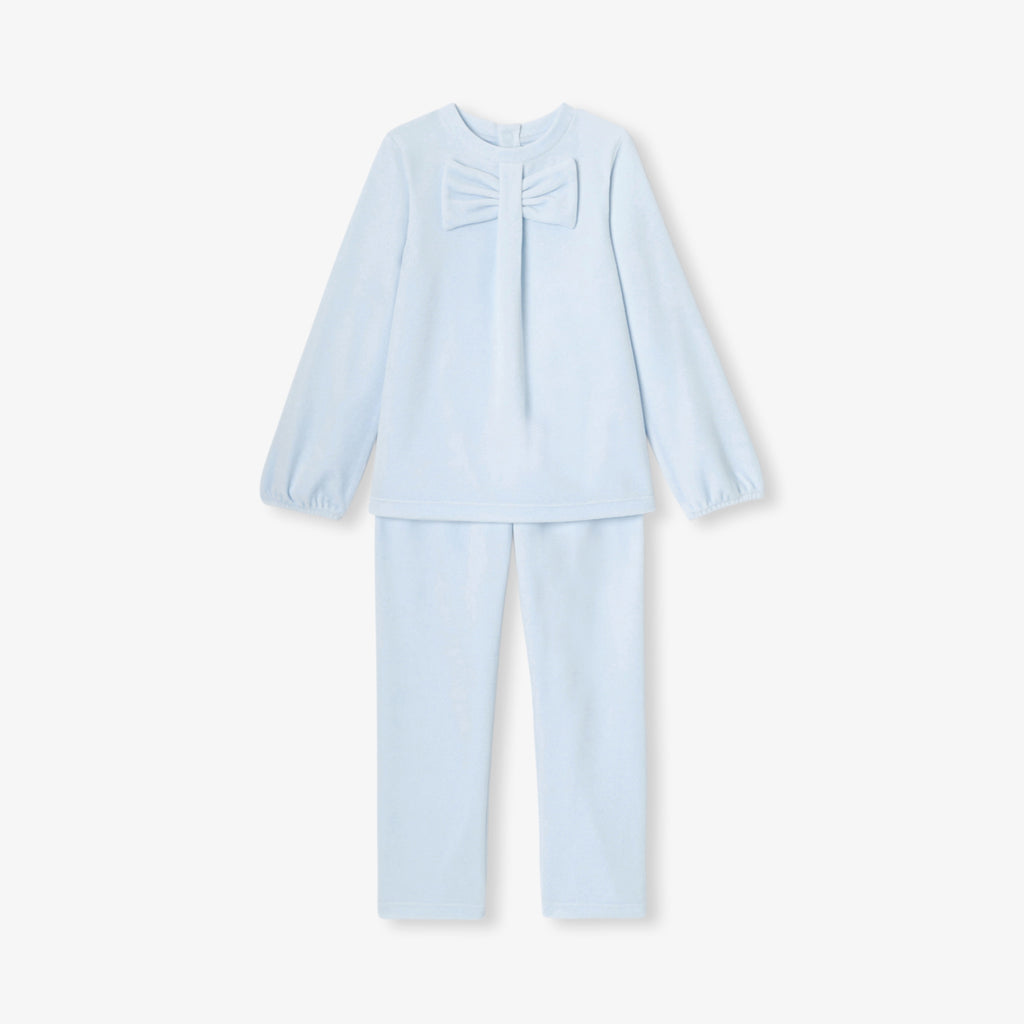 JC-TG056 Jacadi Girls Pyjamas in velvet girls (cesleste jacadi)
