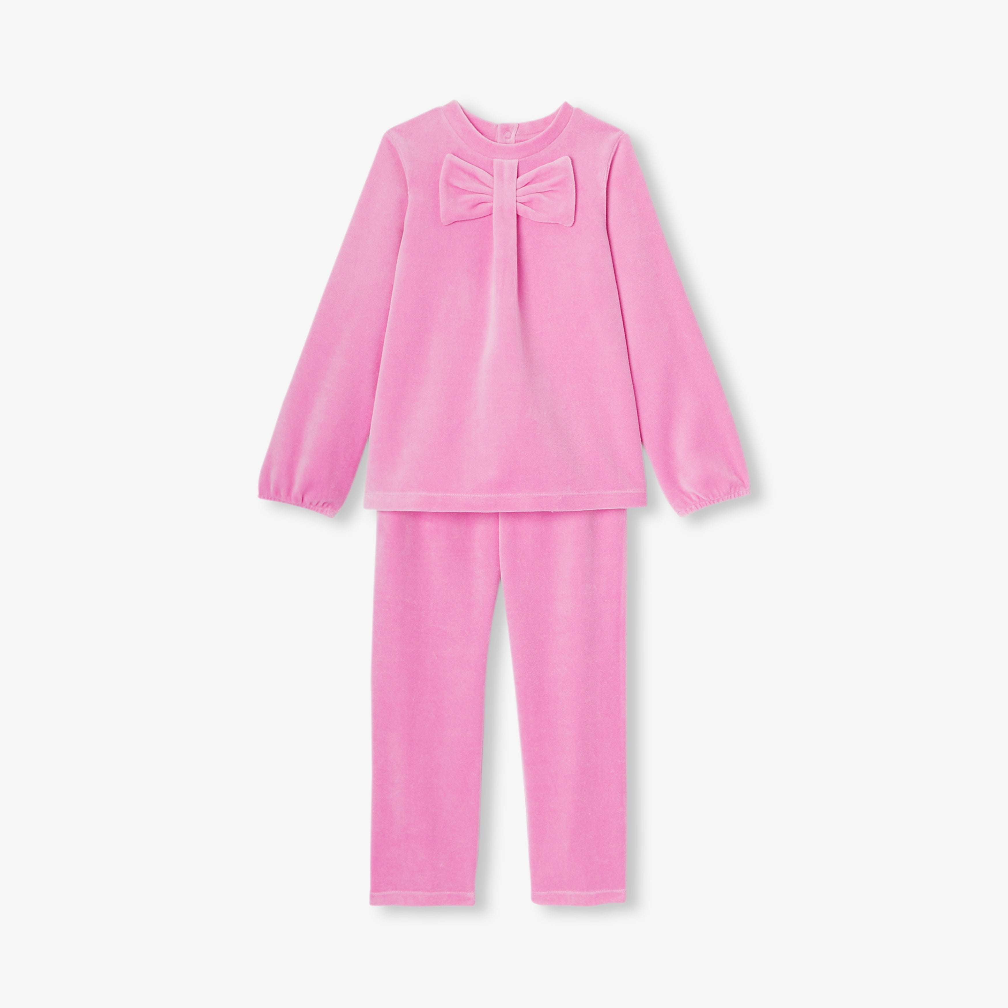 JC-TG057 Jacadi Girls Pyjamas in velvet girls (pink)