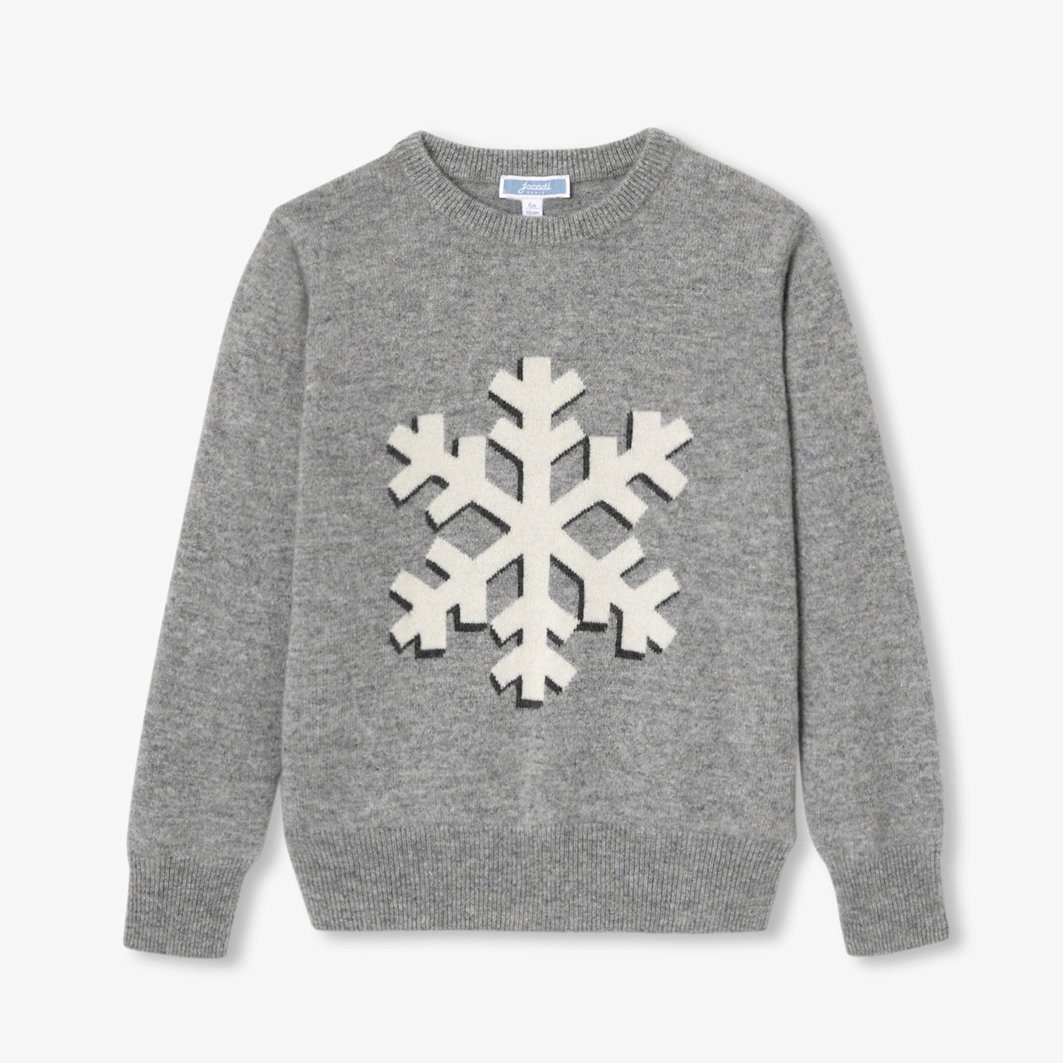 JC-TB013 Jacadi Cashmere sweater for boys - Mid Grey