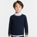 JC-TB012 Jacadi Cashmere sweater for boys - Navy