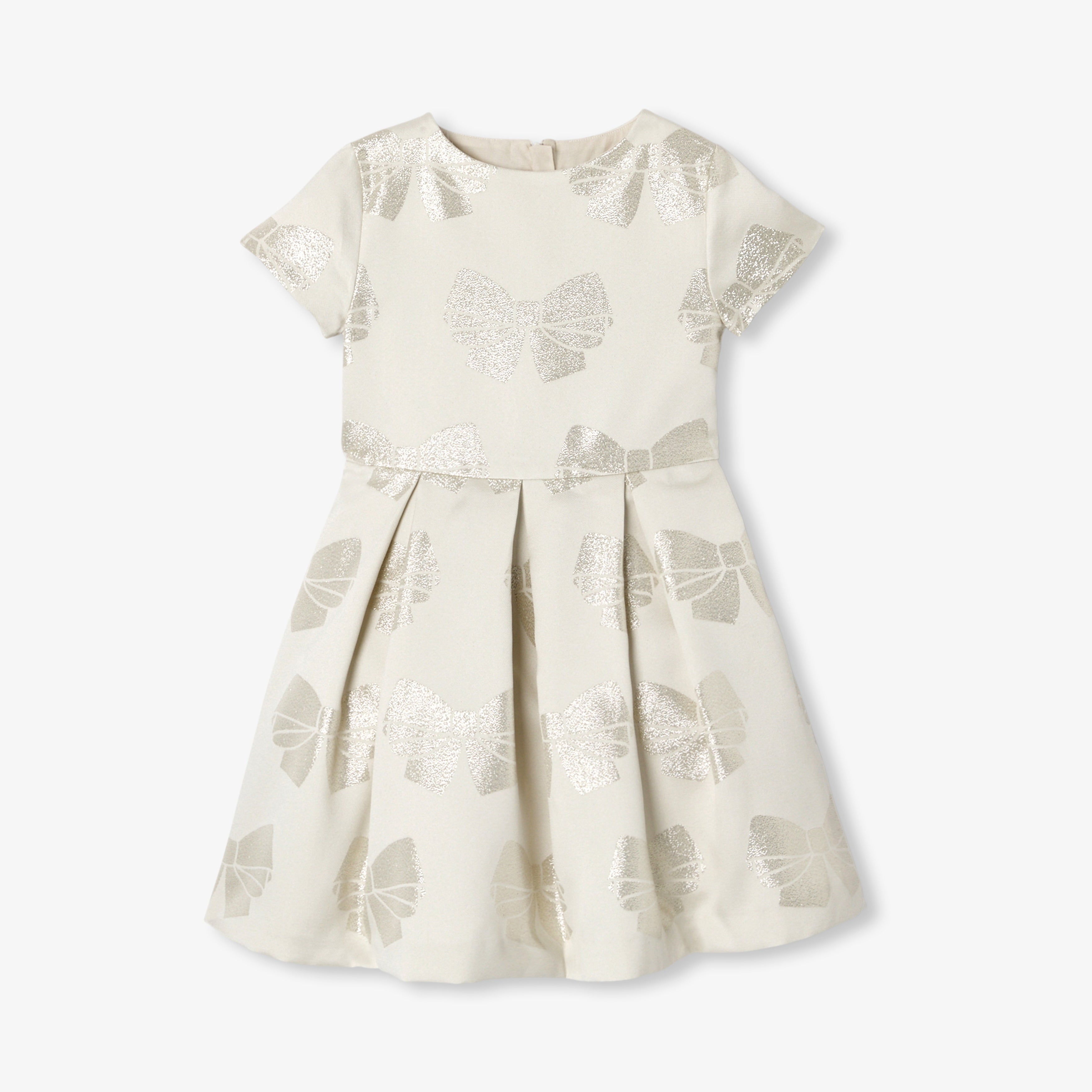 JC-TG076 - Jacadi Girl dress jacquard bow