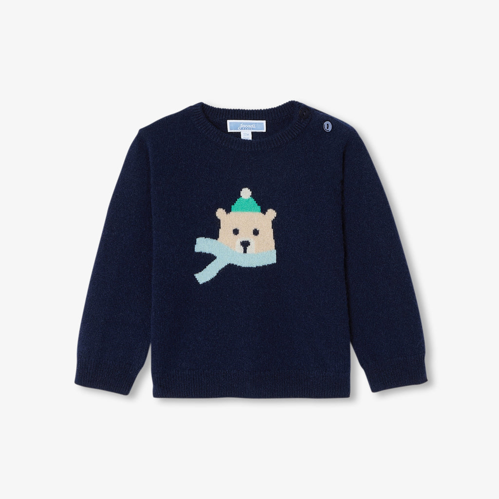 JC-NB033 Jacadi Cashmere Sweater for Baby Boy