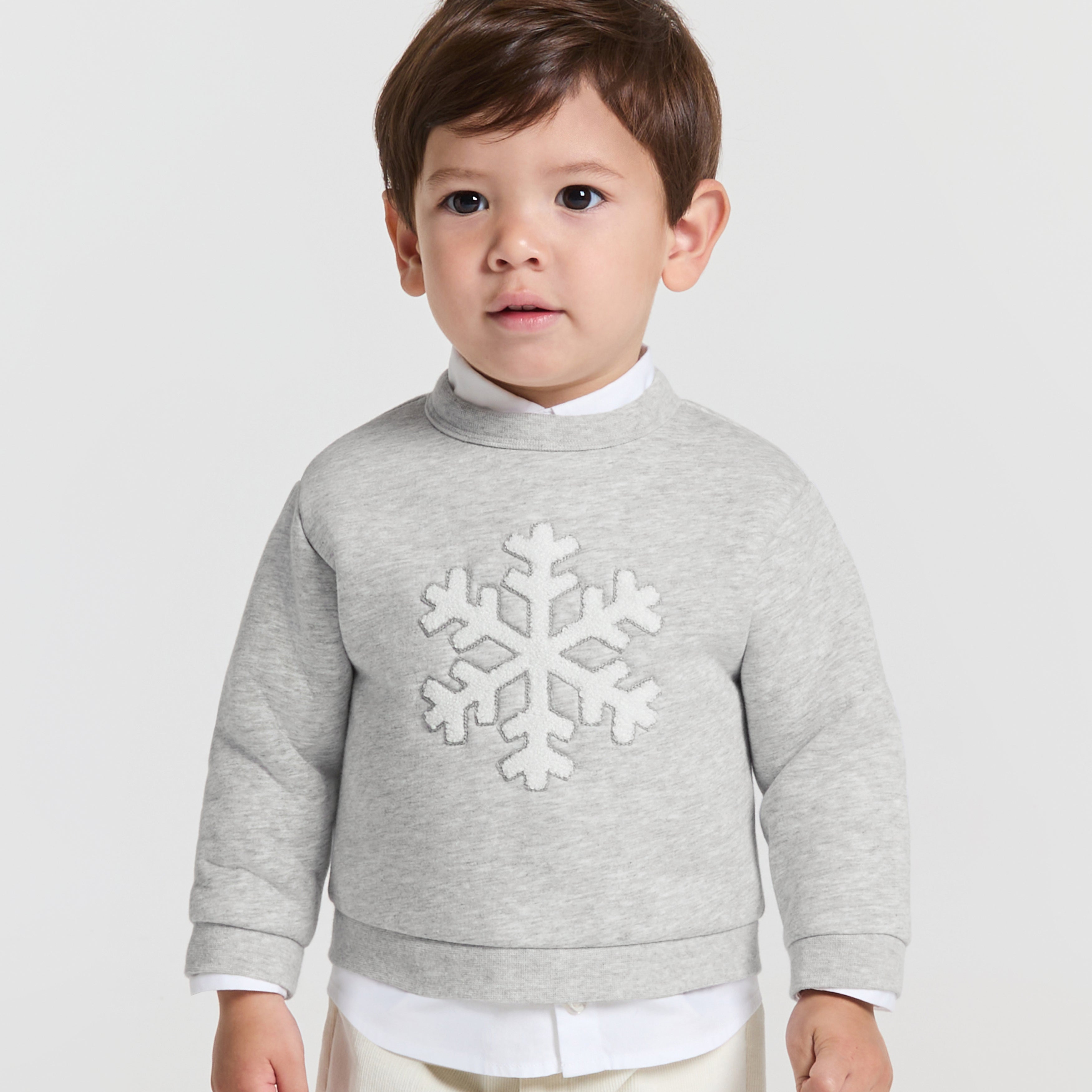 JC-NB034 Jacadi Lined Fleece Sweatshirt for Baby Boy