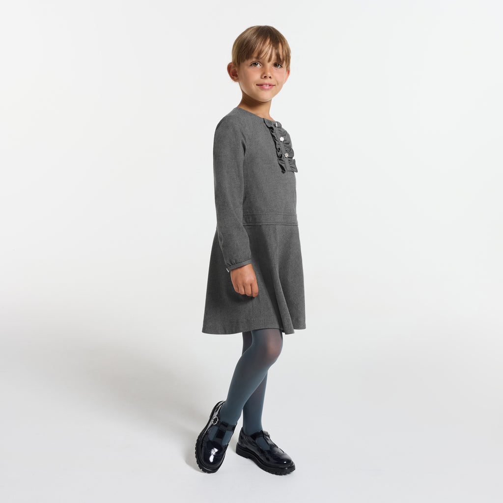 JC-TG030 Jacadi Flannel Dress for Girls