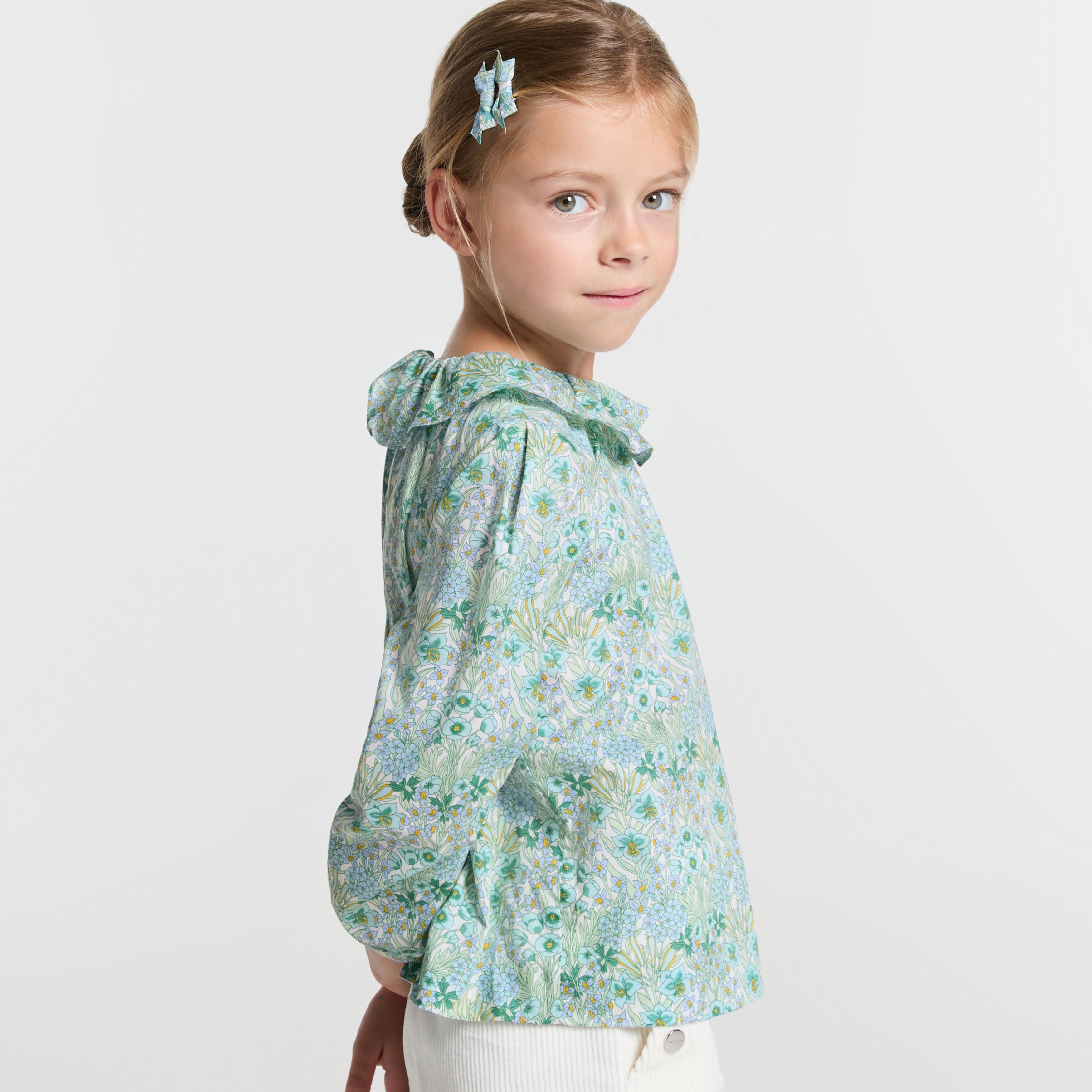 JC-TG082 - Jacadi Girl blouse in Liberty fabric