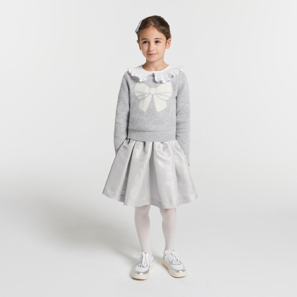 JC-TG029 Jacadi Metallic Fabric Skirt for Girls