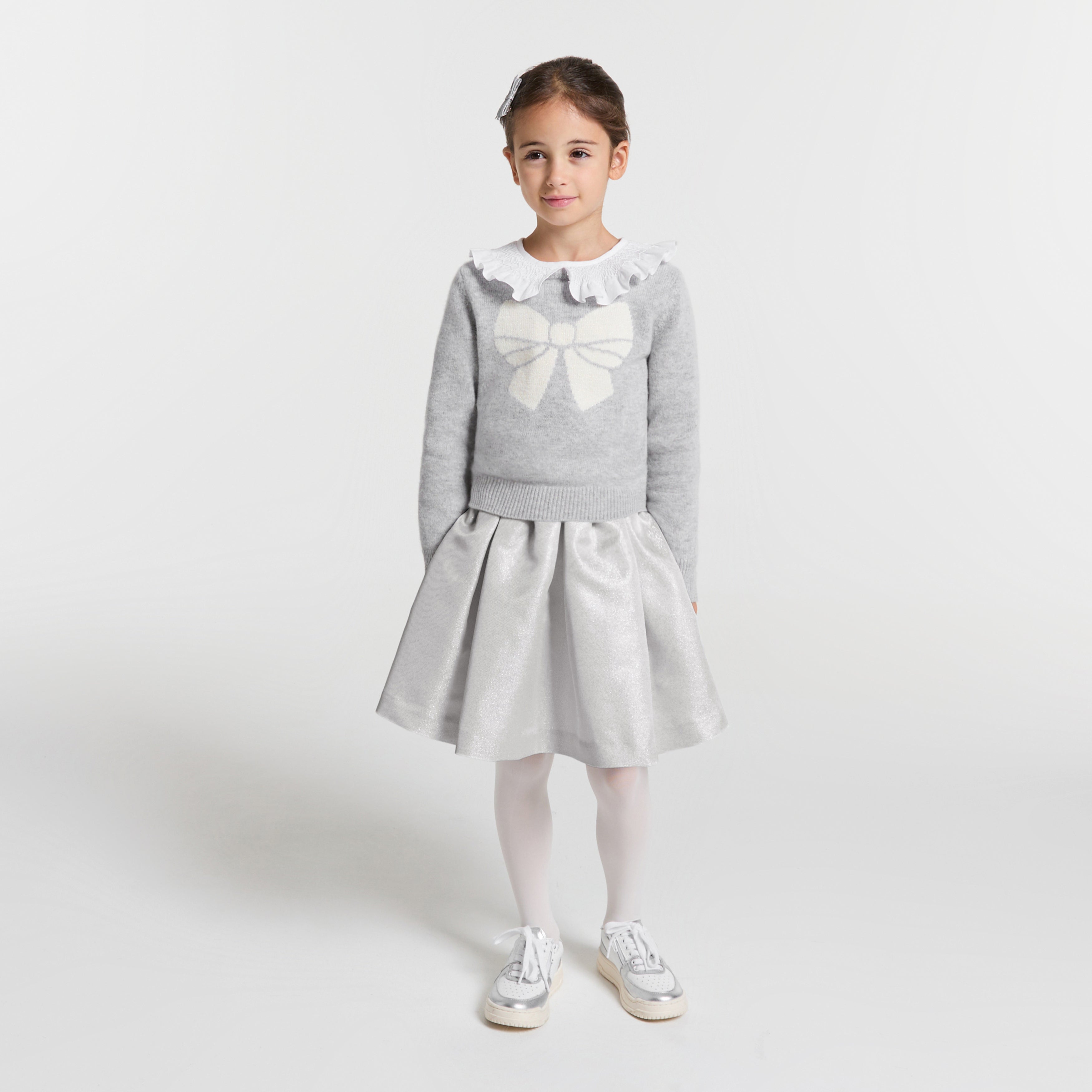 JC-TG029 Jacadi Metallic Fabric Skirt for Girls