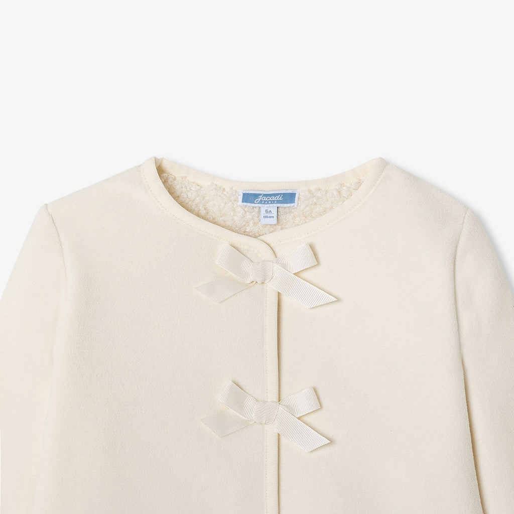 Girl fleece jacket - Jacadi Sweet White