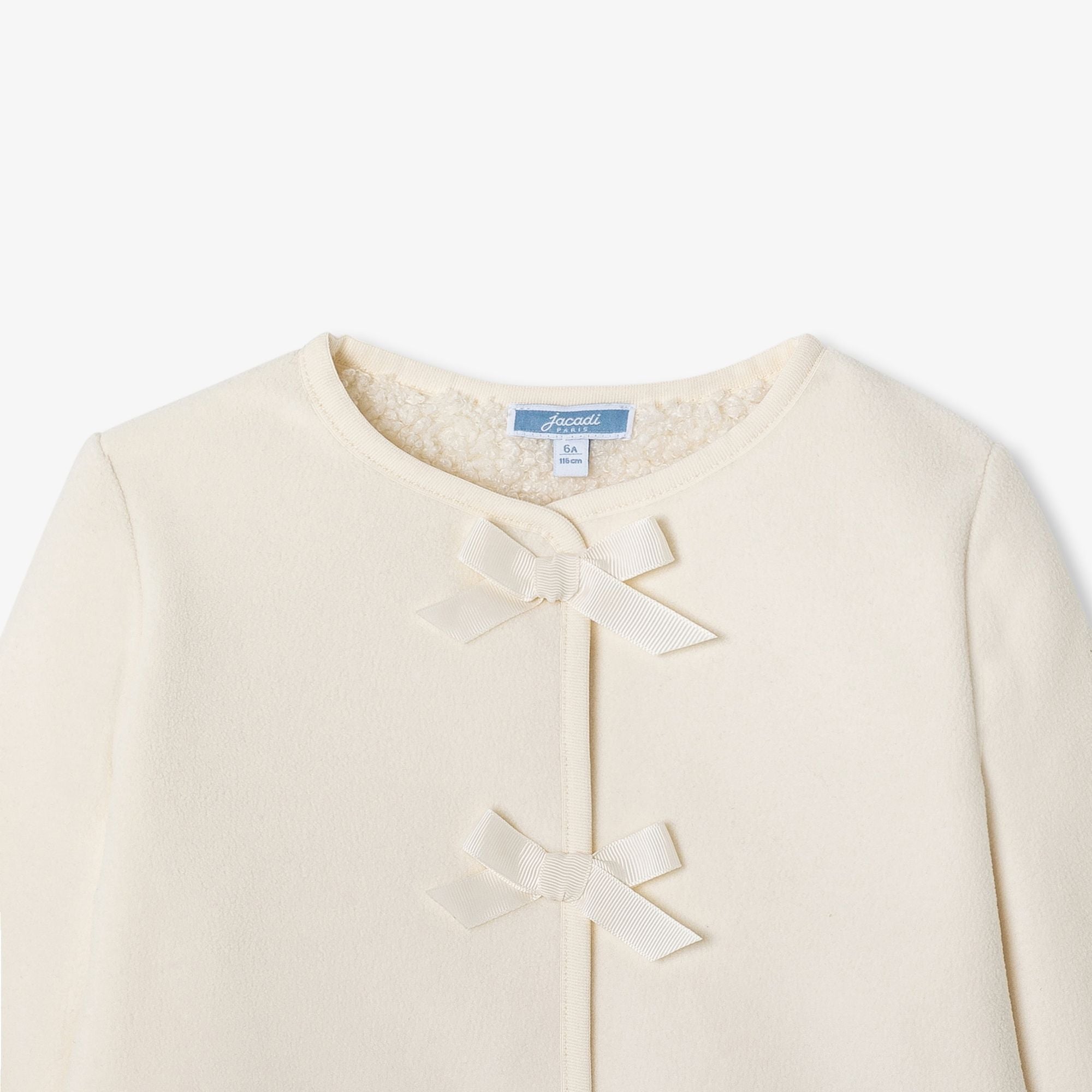Girl fleece jacket - Jacadi Sweet White
