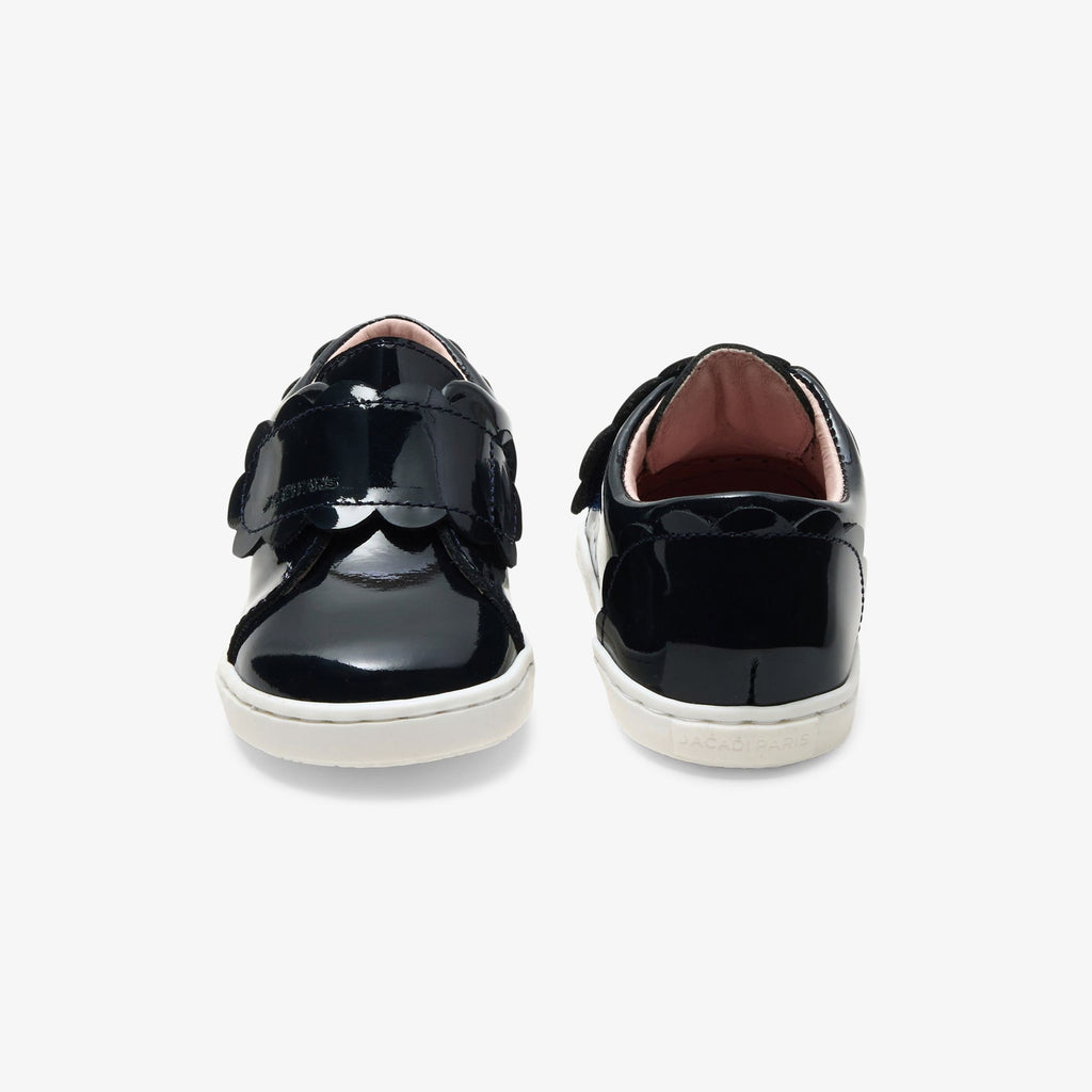 Shoes Tennis in Patent Leather For Baby Girl - Blu Navy Jacadi