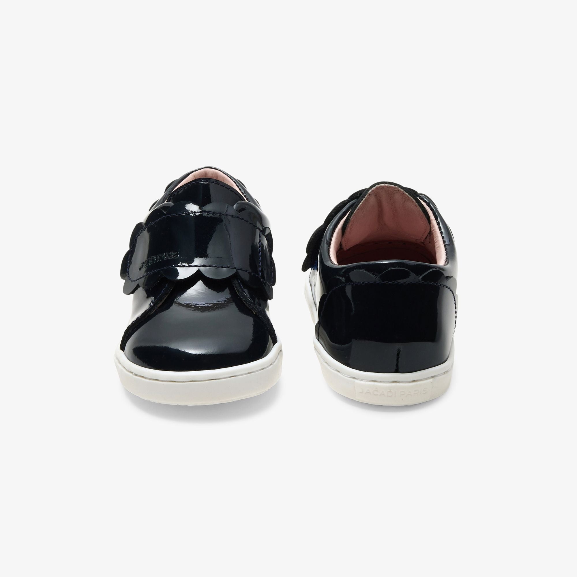 Shoes Tennis in Patent Leather For Baby Girl - Blu Navy Jacadi