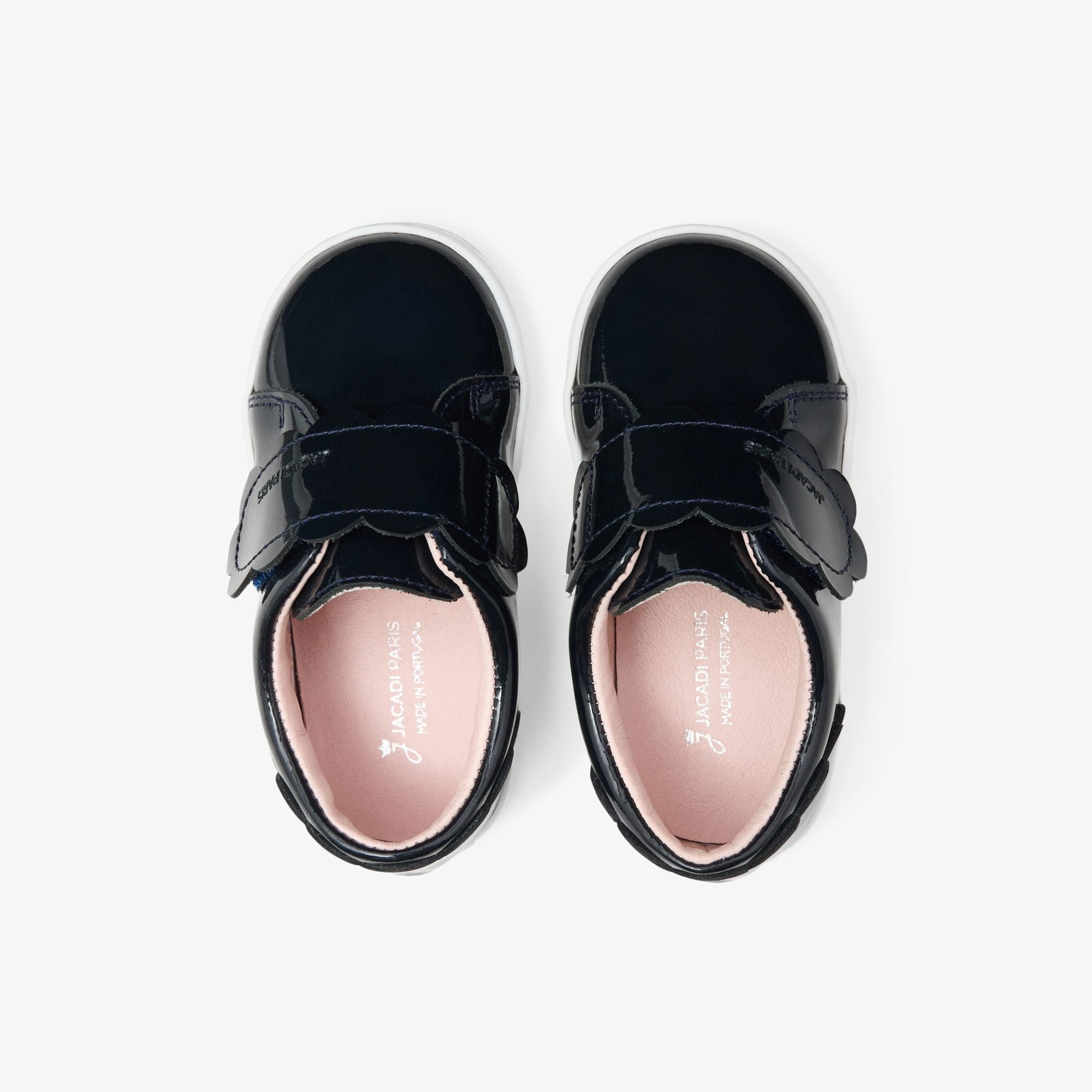 Shoes Tennis in Patent Leather For Baby Girl - Blu Navy Jacadi