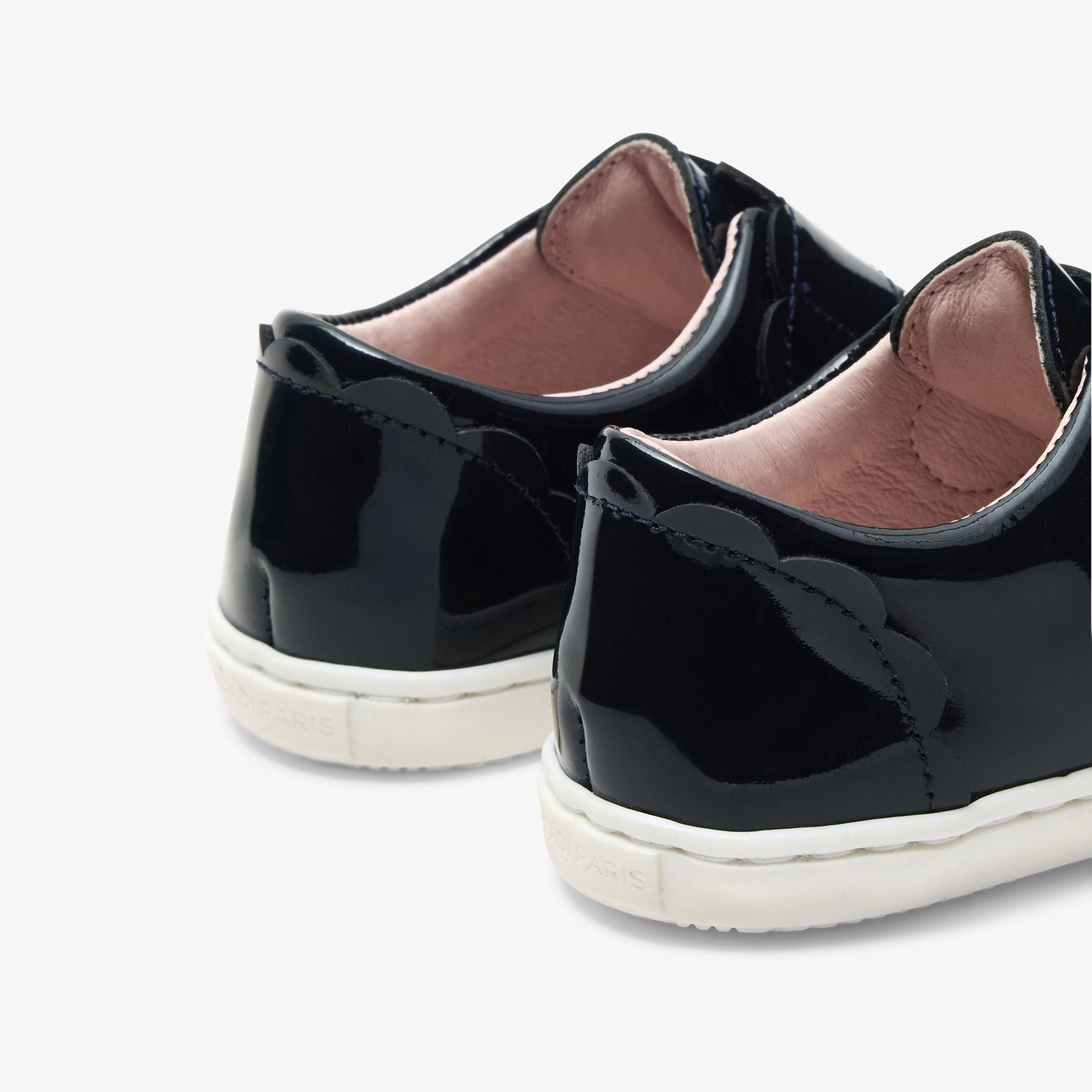 Shoes Tennis in Patent Leather For Baby Girl - Blu Navy Jacadi