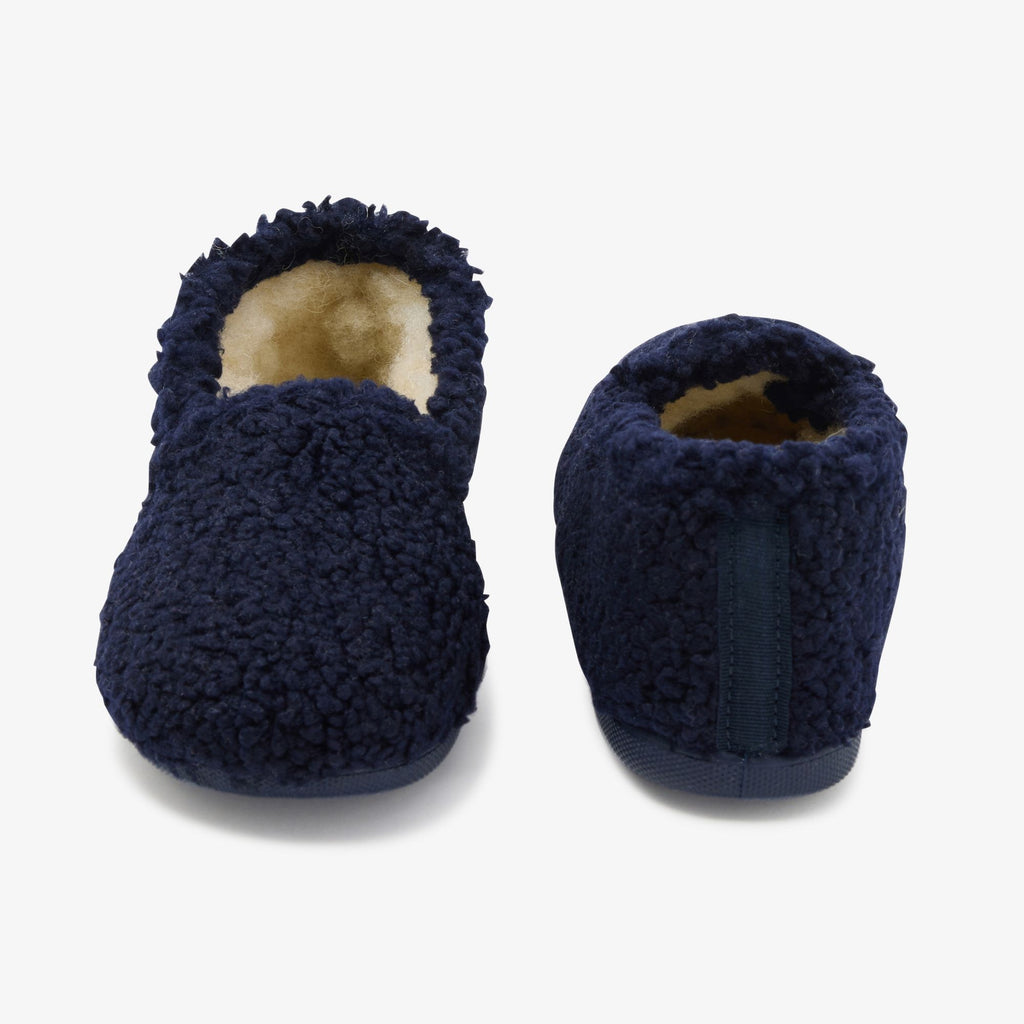 Boy faux fur slippers - Navy Blue Jacadi