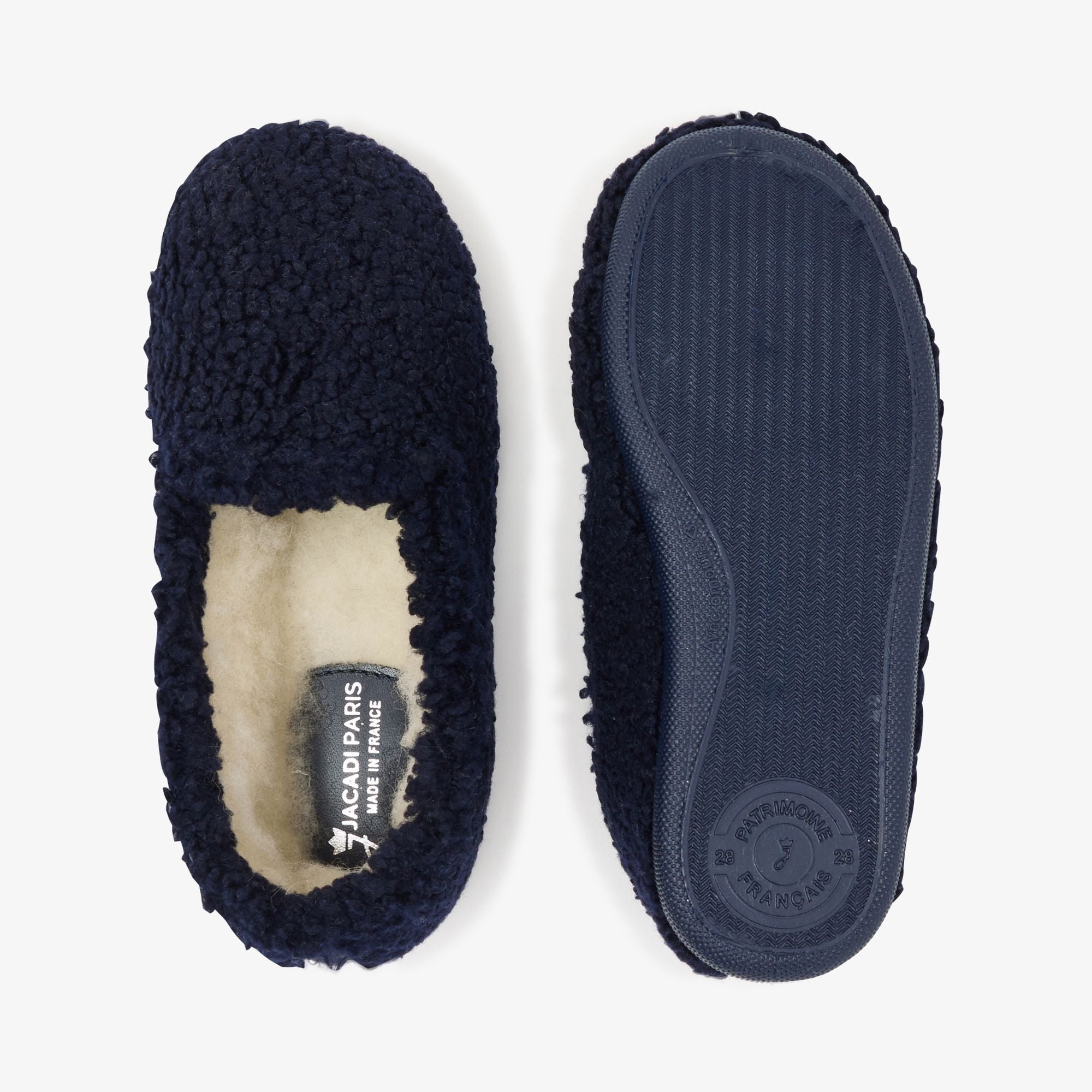 Boy faux fur slippers - Navy Blue Jacadi