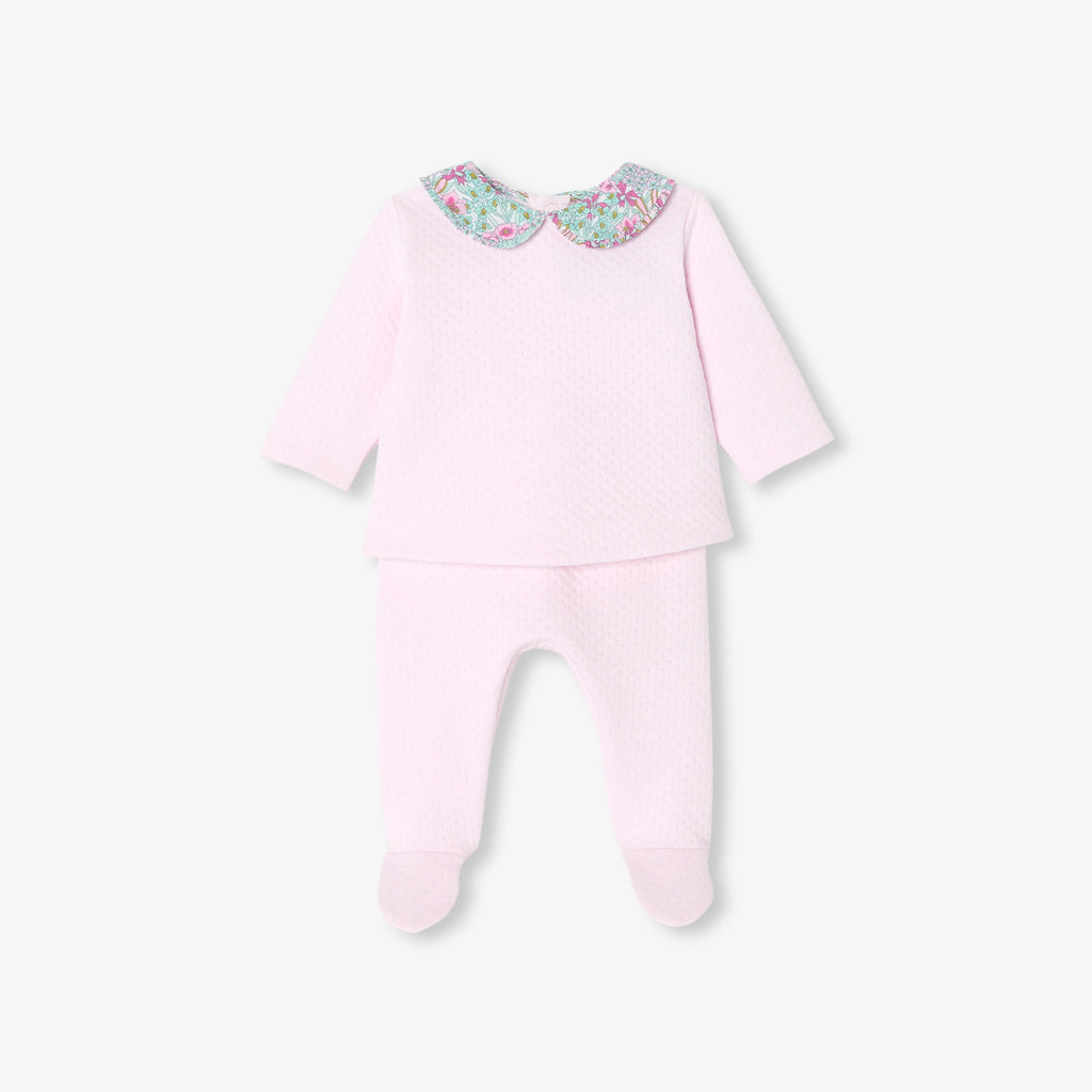 JC-NG081 Jacadi Baby Girl Double Jersey Set