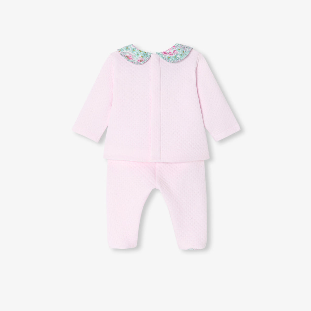 JC-NG081 Jacadi Baby Girl Double Jersey Set