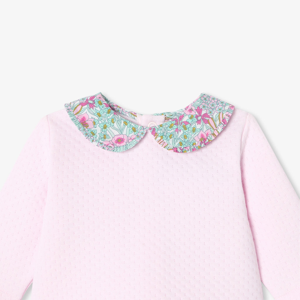 JC-NG081 Jacadi Baby Girl Double Jersey Set