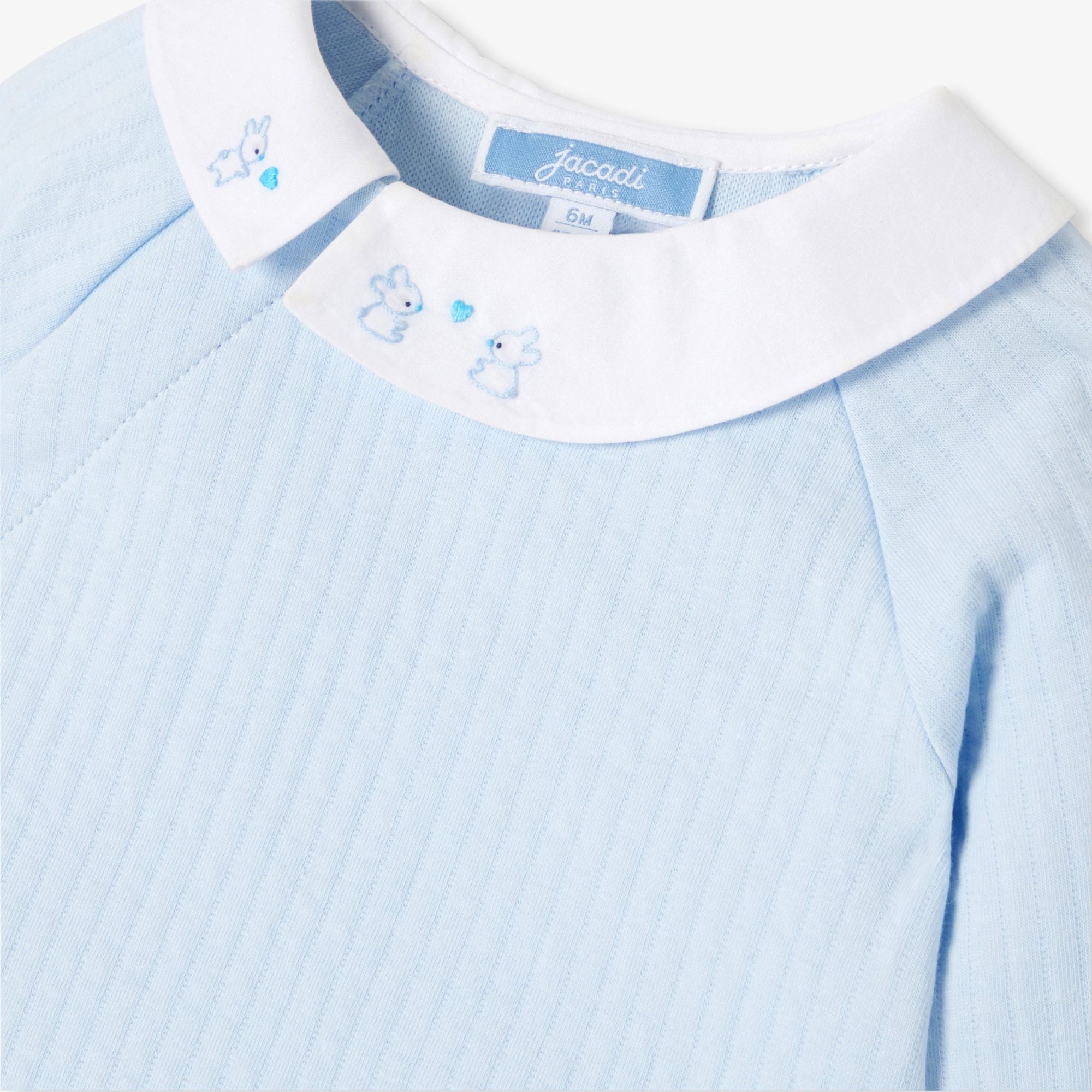 Baby boy double jersey comfort outfit set - Light Blue