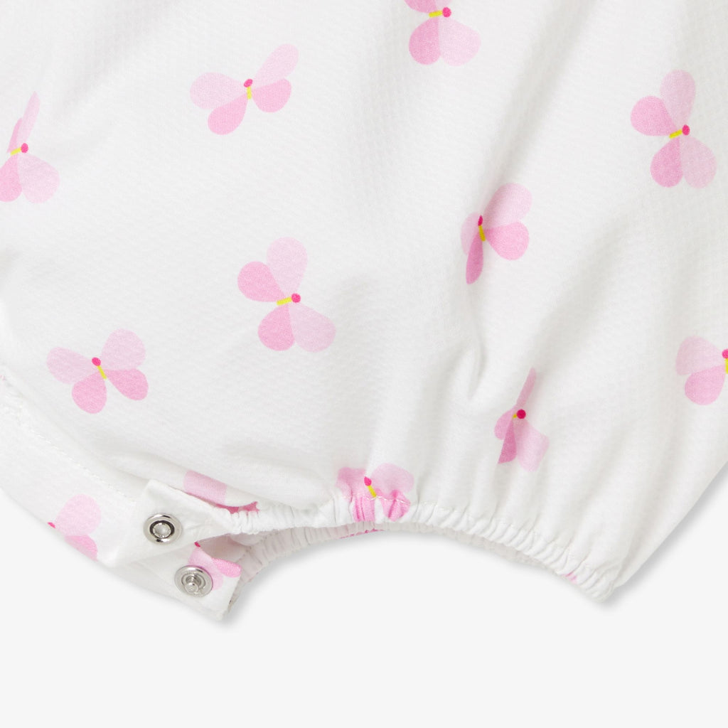 Romper in Cotton Piqué Baby Girl - White/Multicolour