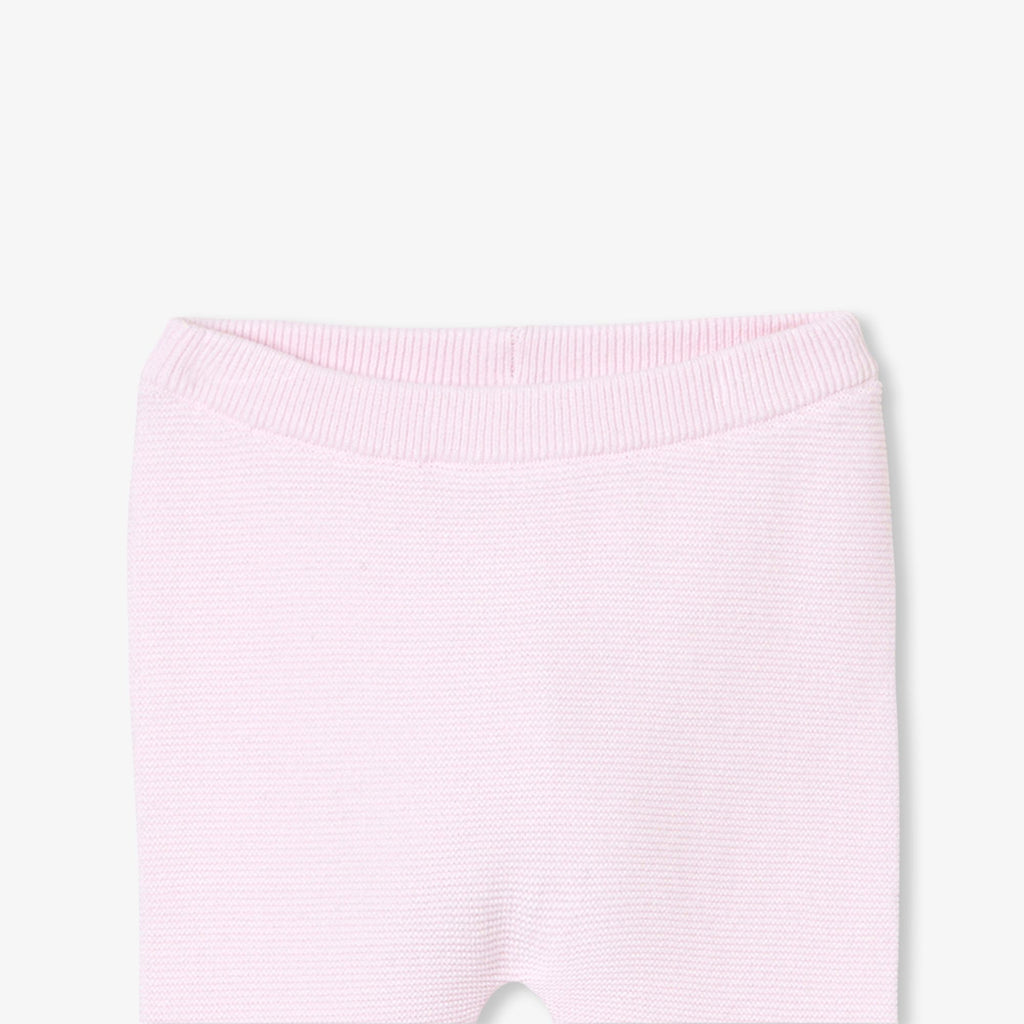 Outfit Set in Top in Garter Stitch Baby Girl - Rosa Pallido Jacadi