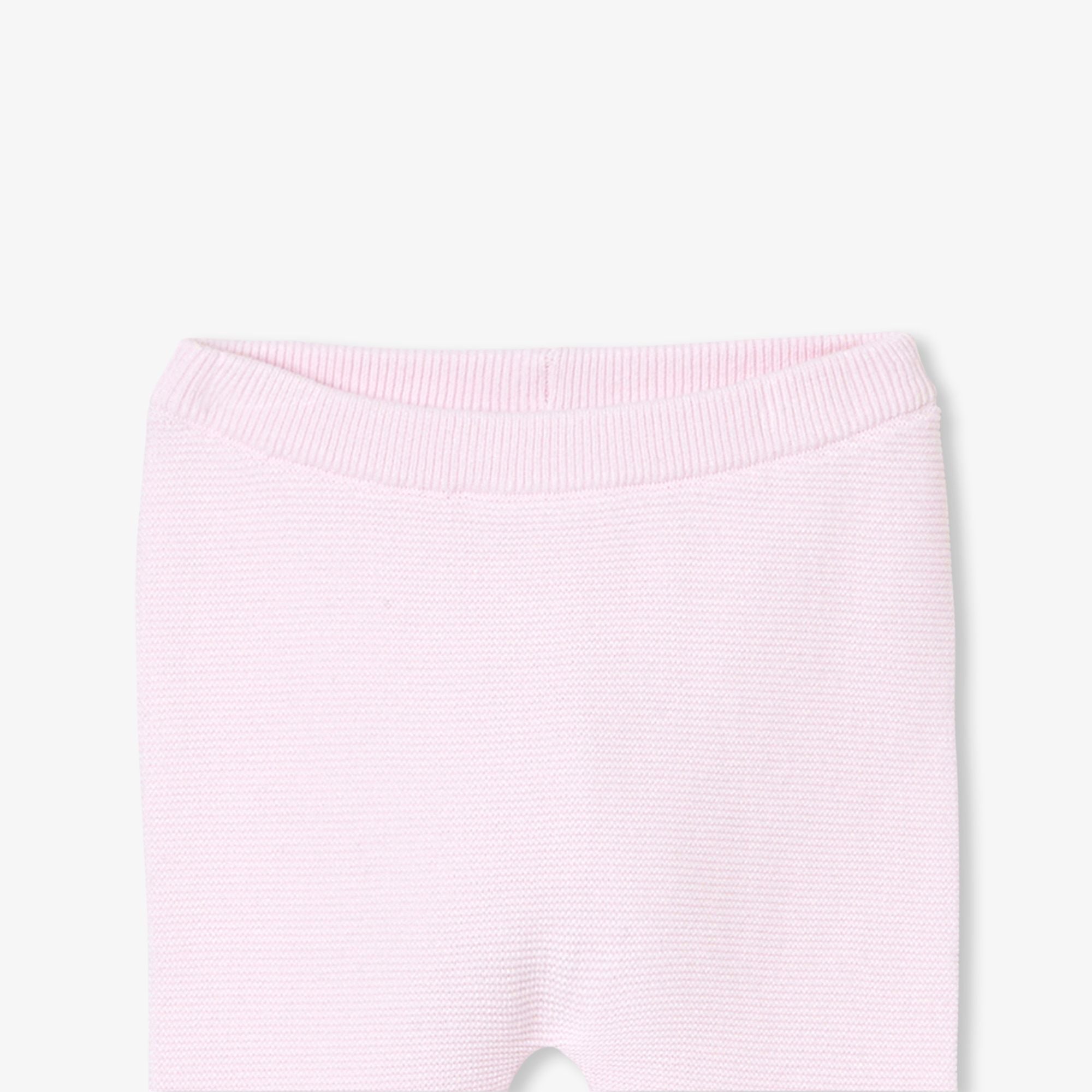 Outfit Set in Top in Garter Stitch Baby Girl - Rosa Pallido Jacadi