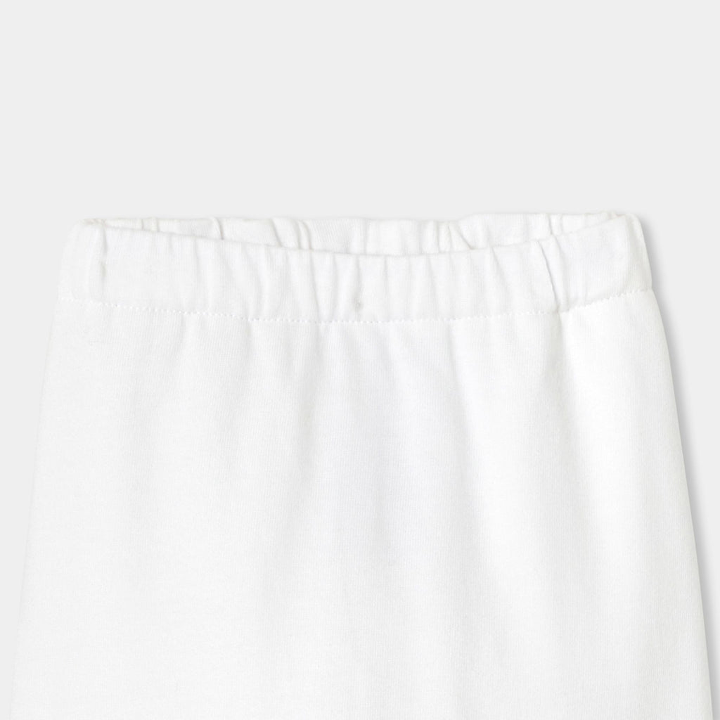 Outfit Set Comodo in Cotton Jersey Trapuntato Baby Girl - Jacadi White