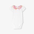 JC-NG166 - Jacadi Baby Girls' Short-Sleeve Cotton Bodysuit - White