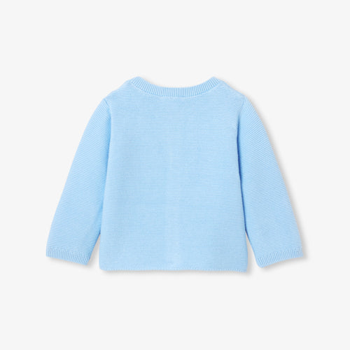 JC-NB060 - Jacadi Newborn garter-stitch cotton cardigan